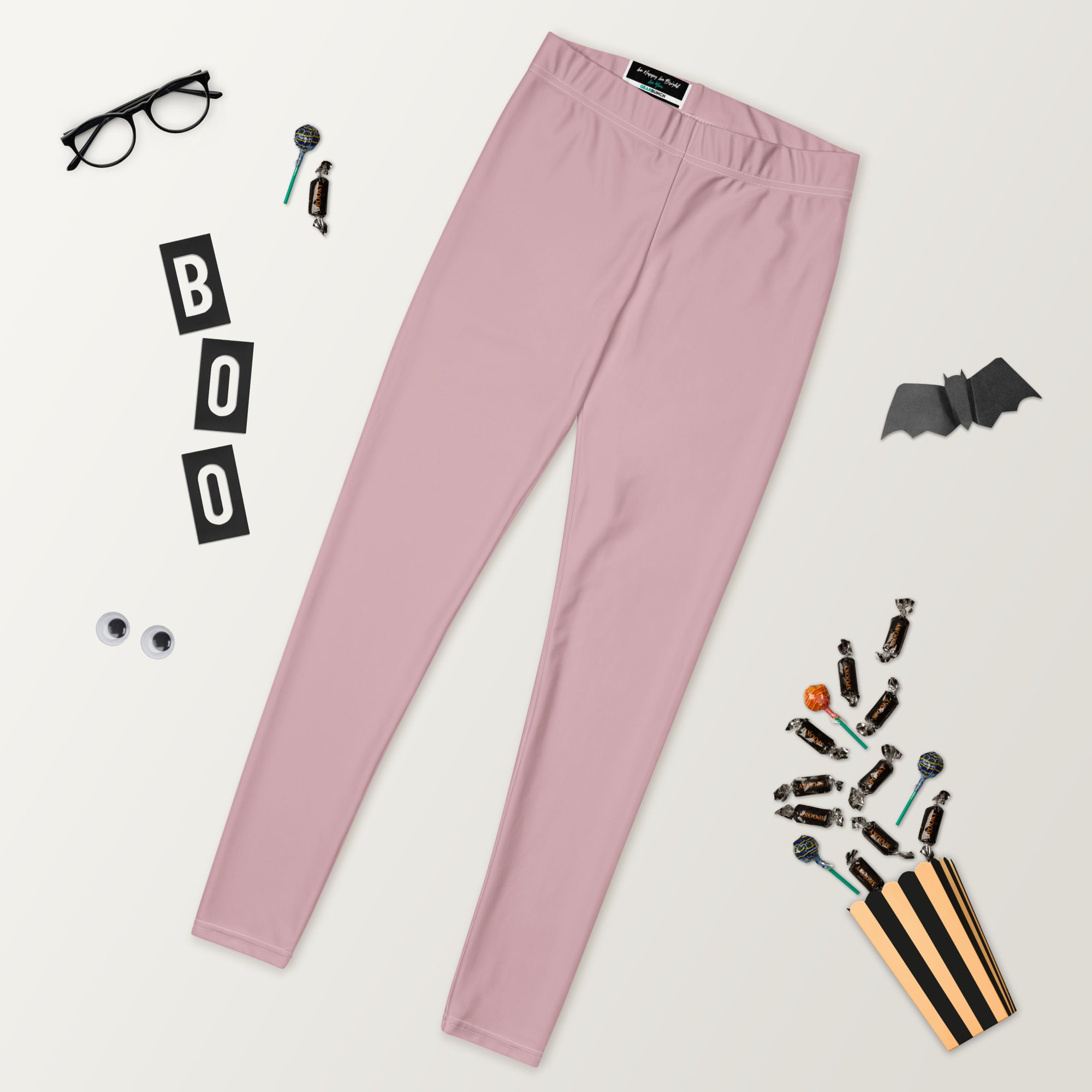 Solid Dusty Rose Kids Leggings | GearBunch