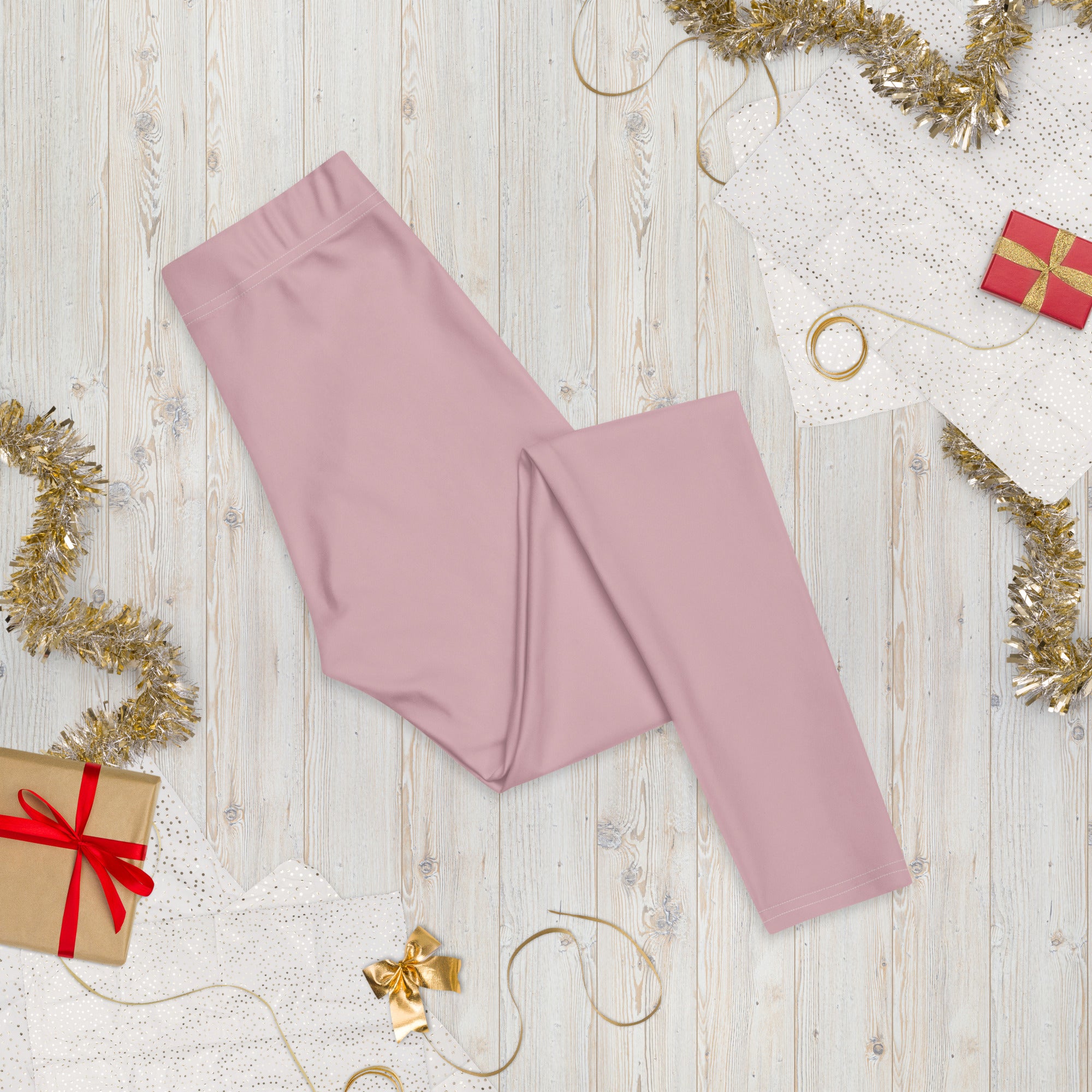 Solid Dusty Rose Kids Leggings | GearBunch