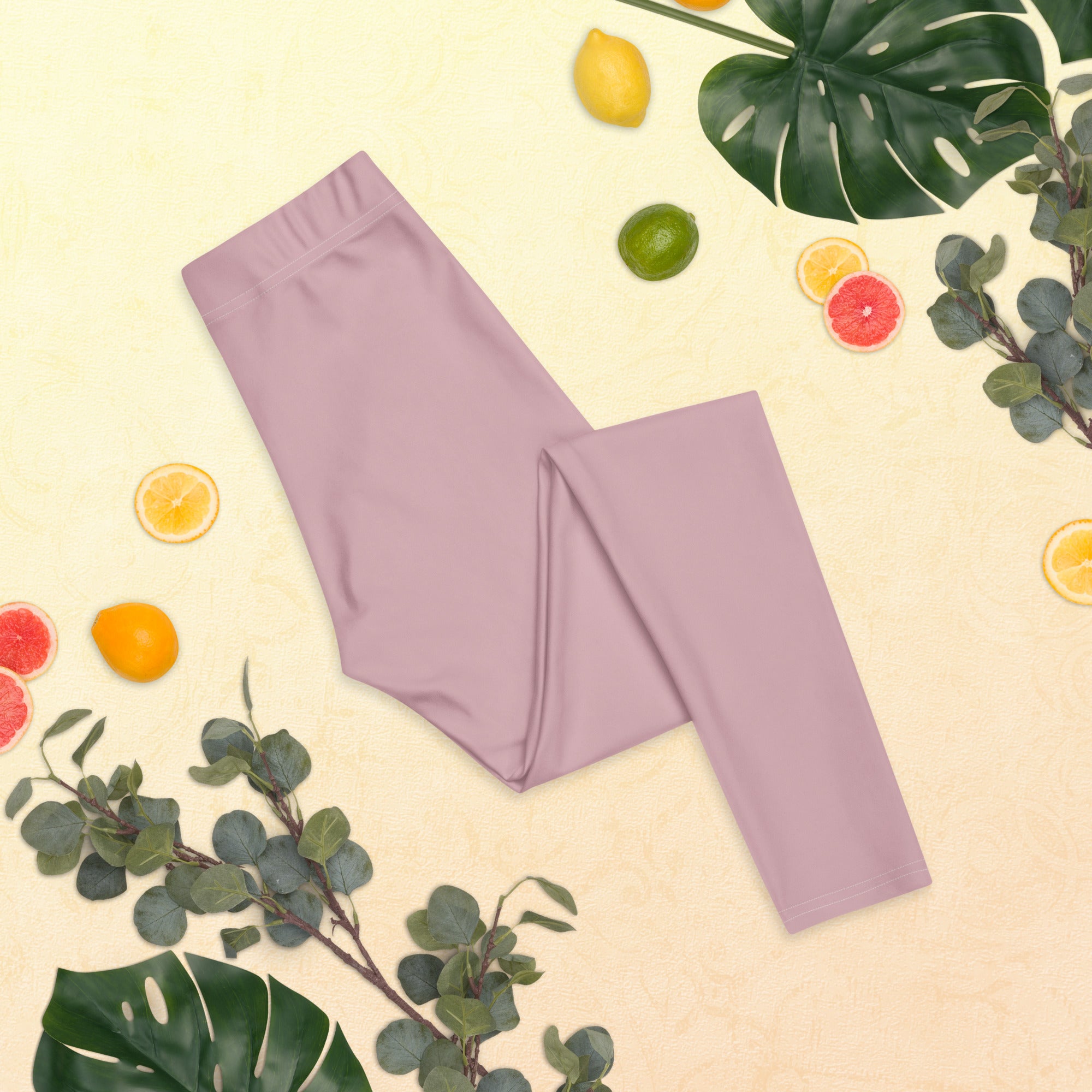 Solid Dusty Rose Kids Leggings | GearBunch