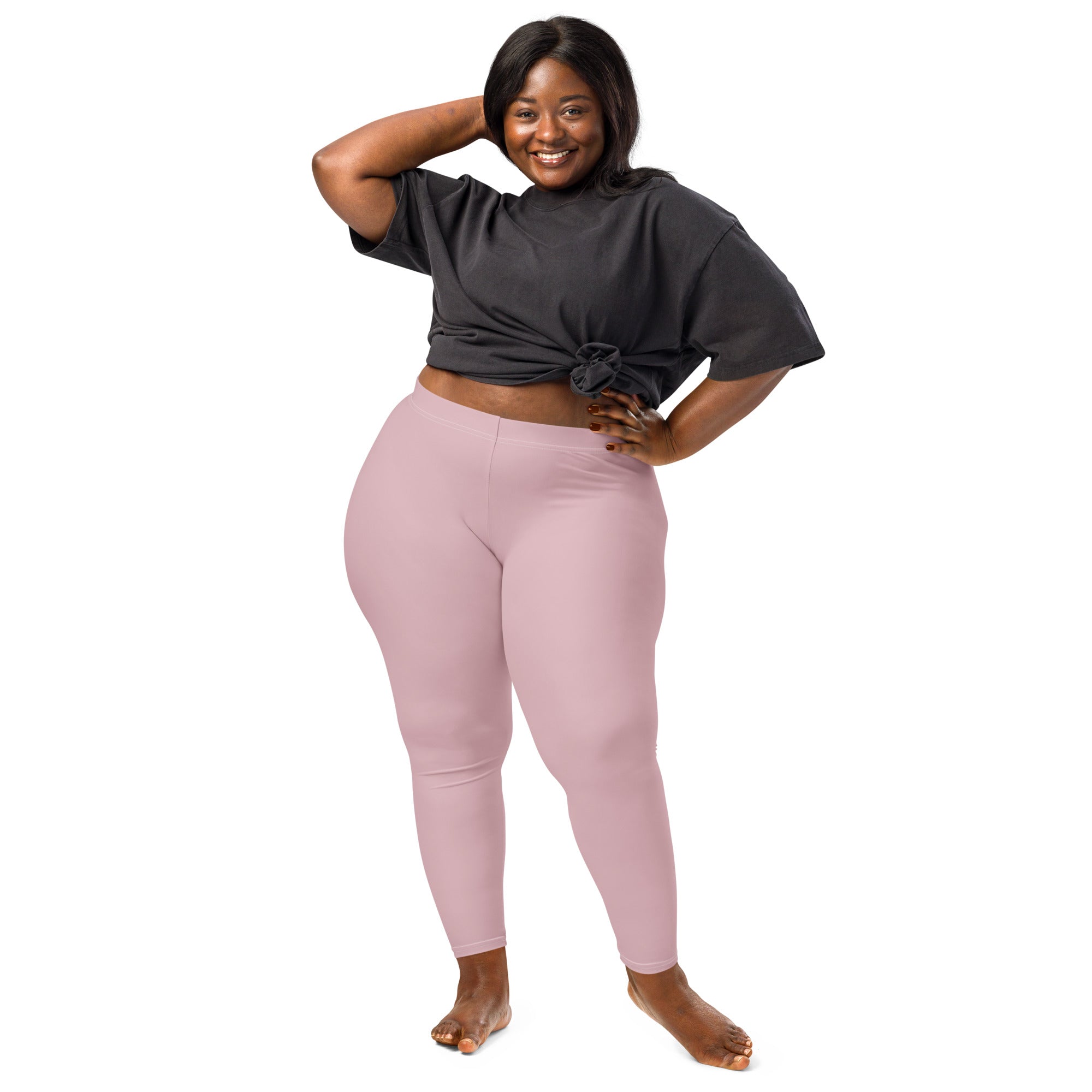 Solid Dusty Rose Kids Leggings | GearBunch