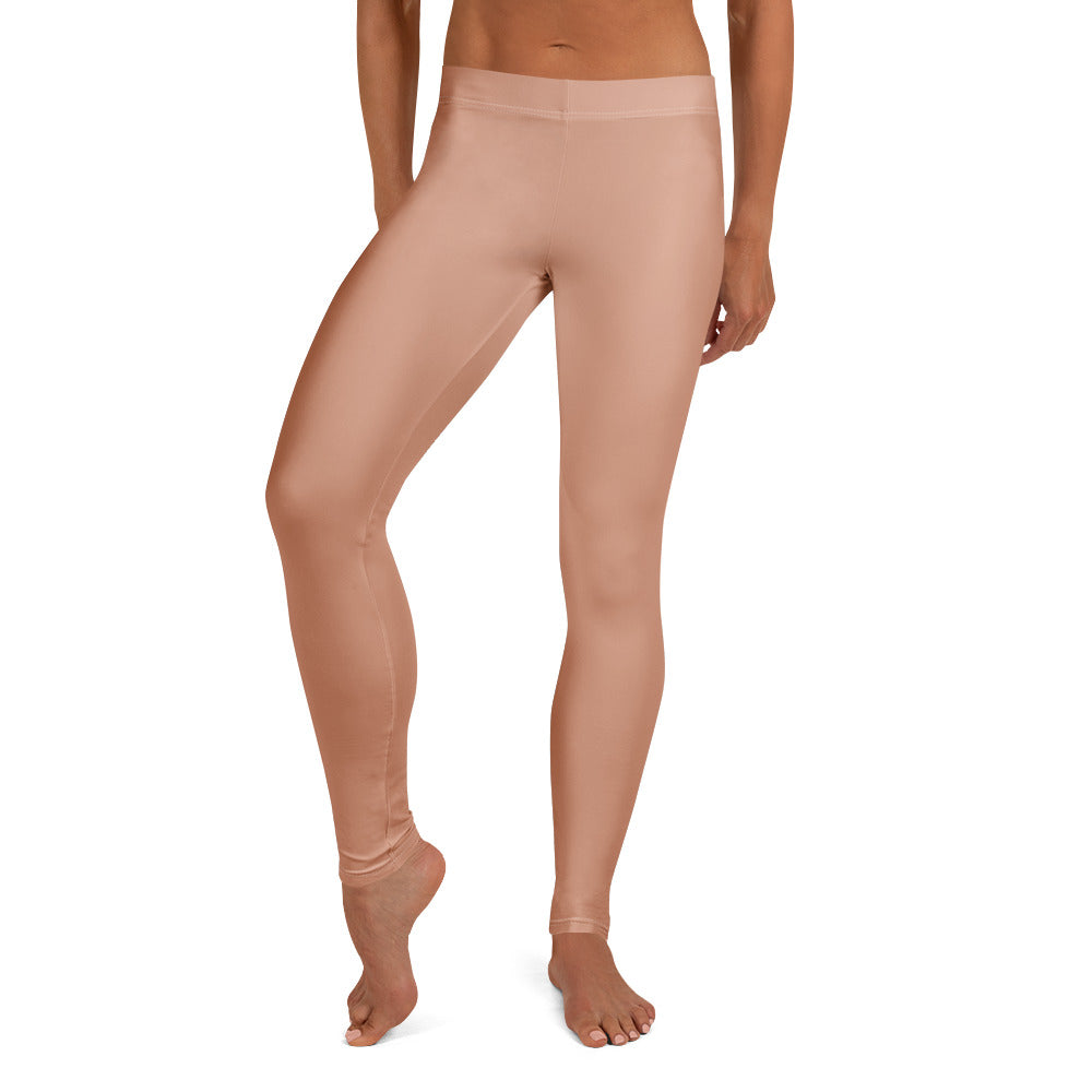 Solid Soft Terracotta Kids Leggings | GearBunch