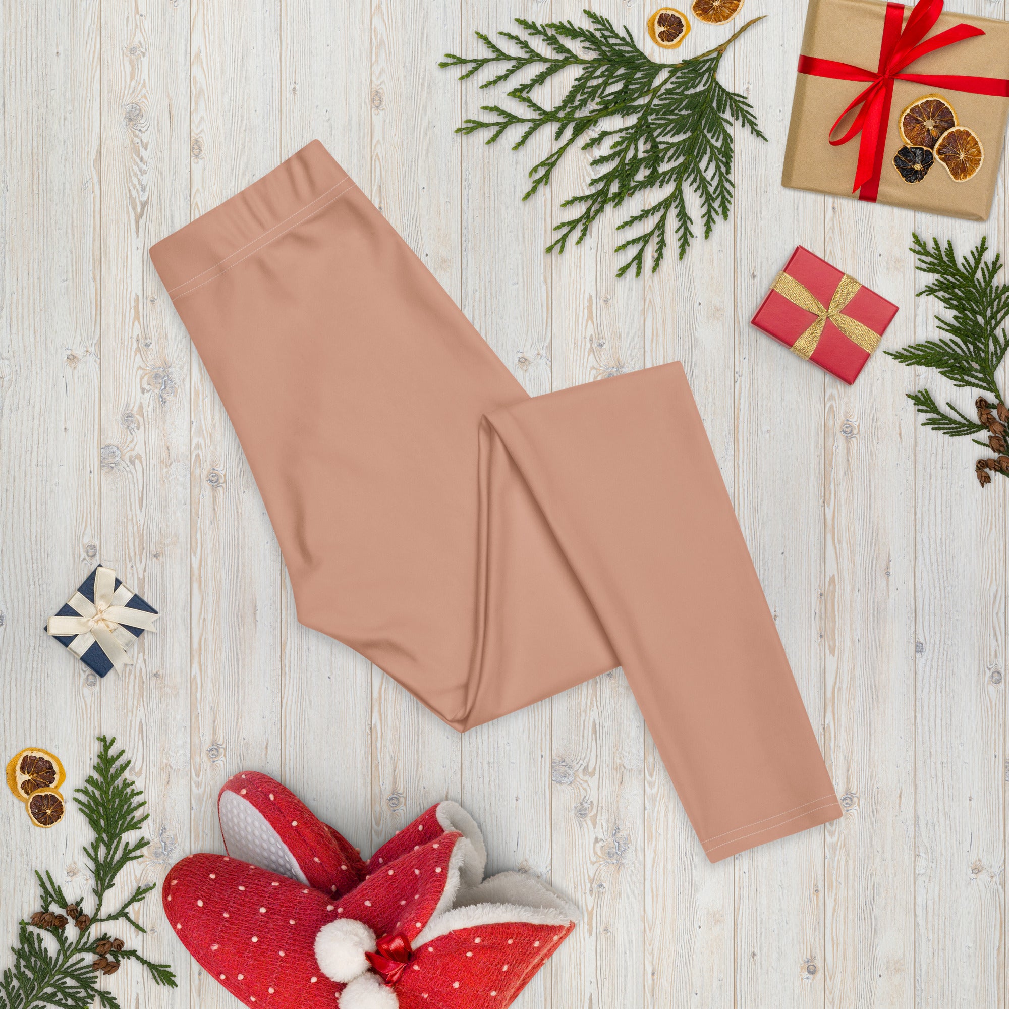 Solid Soft Terracotta Kids Leggings | GearBunch