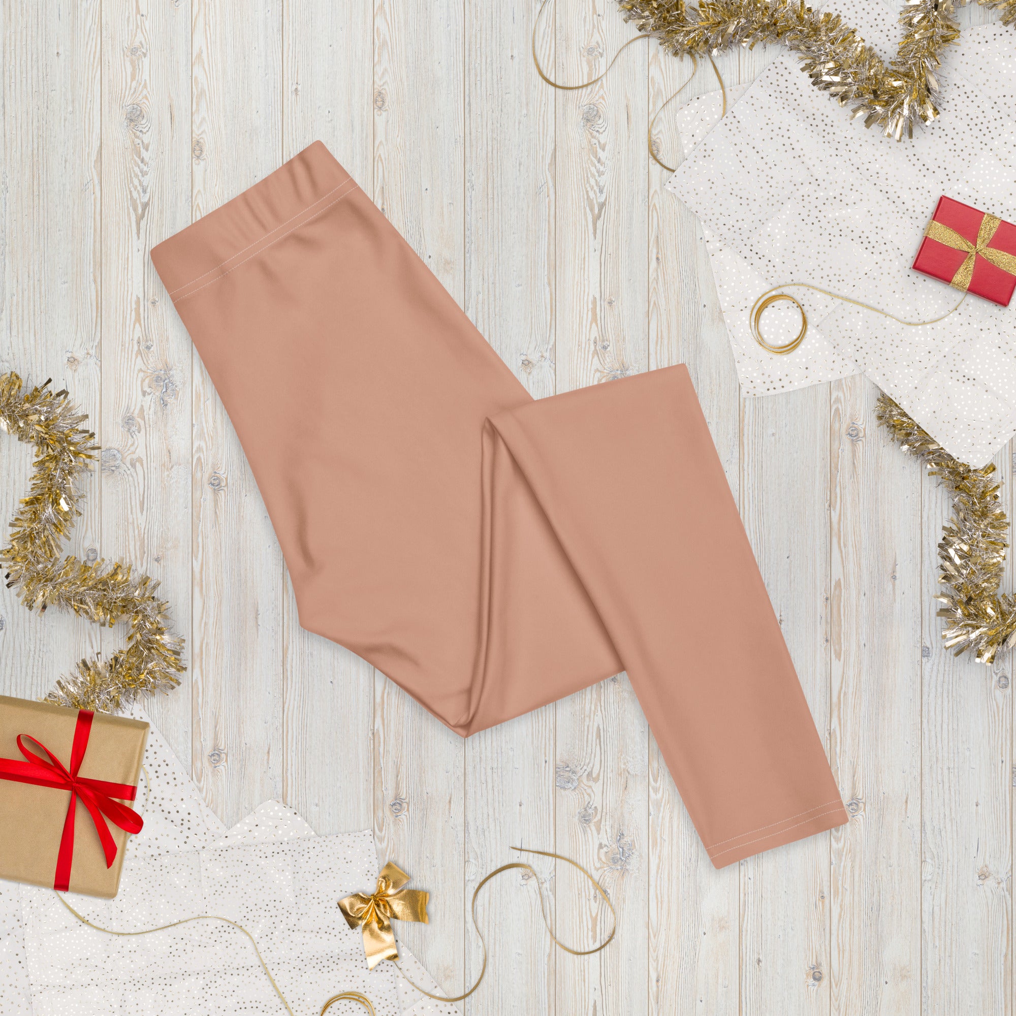Solid Soft Terracotta Kids Leggings | GearBunch