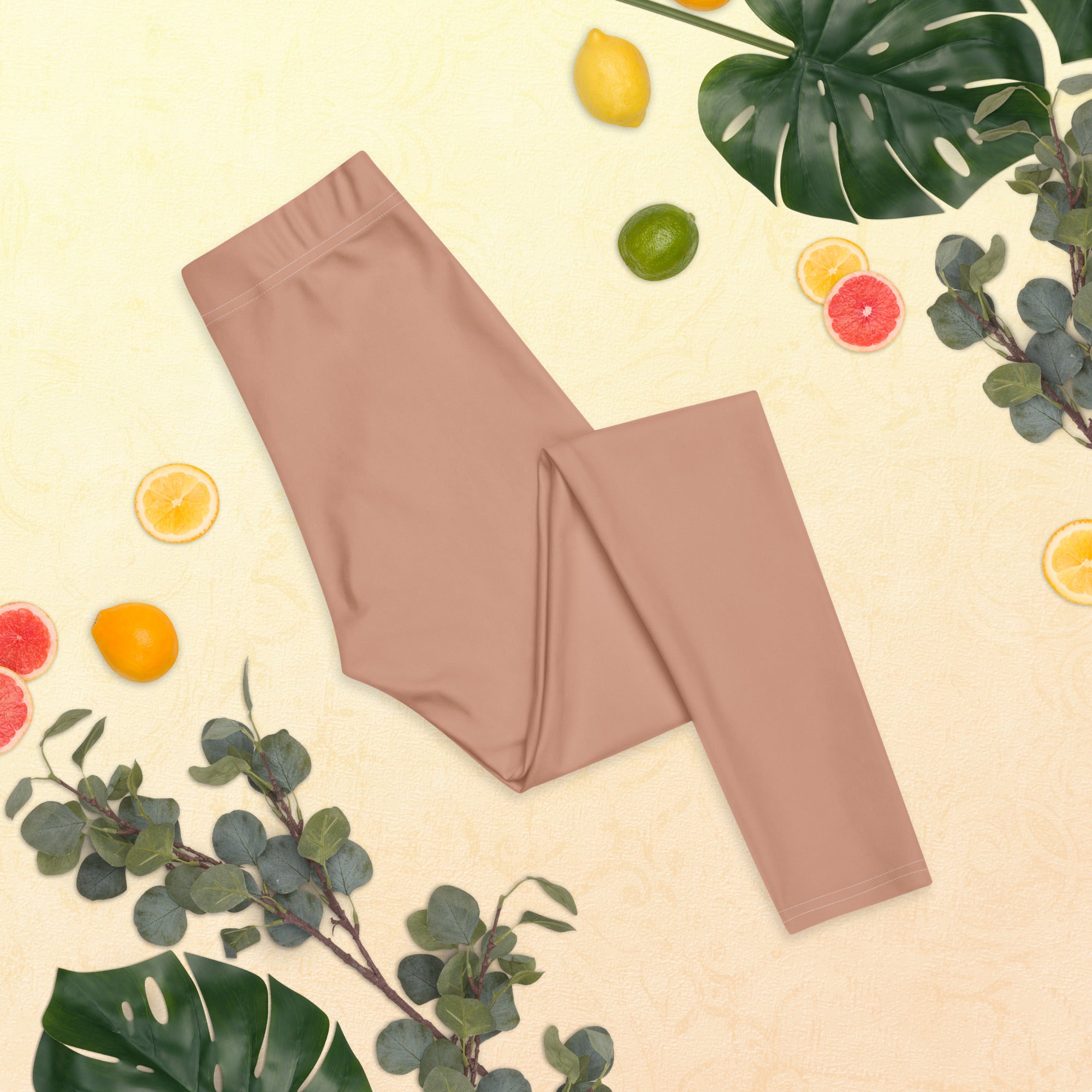 Solid Soft Terracotta Kids Leggings | GearBunch