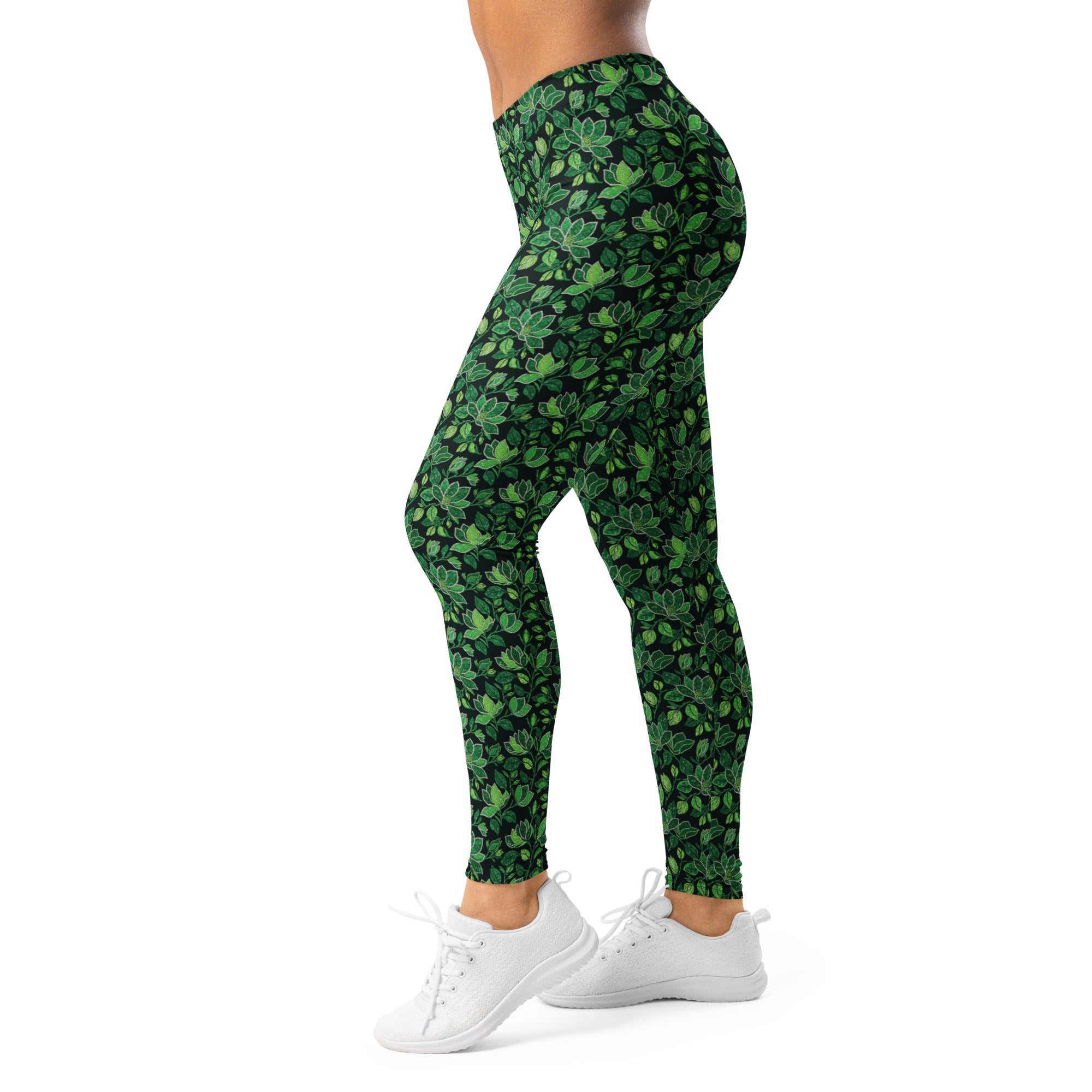 Emerald Paillette Magnolia Leggings | GearBunch