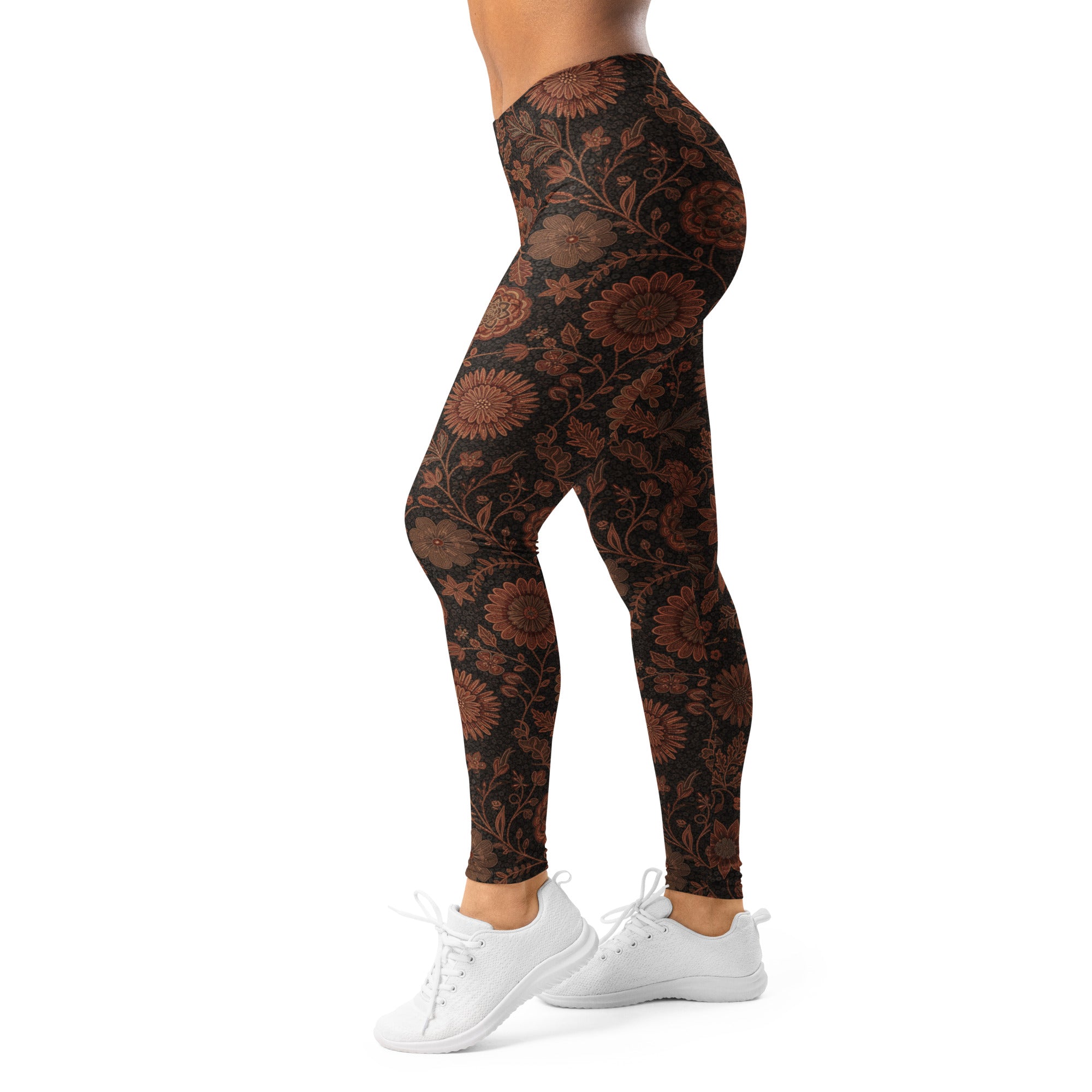 Copper Paillette Baroque Leggings | GearBunch