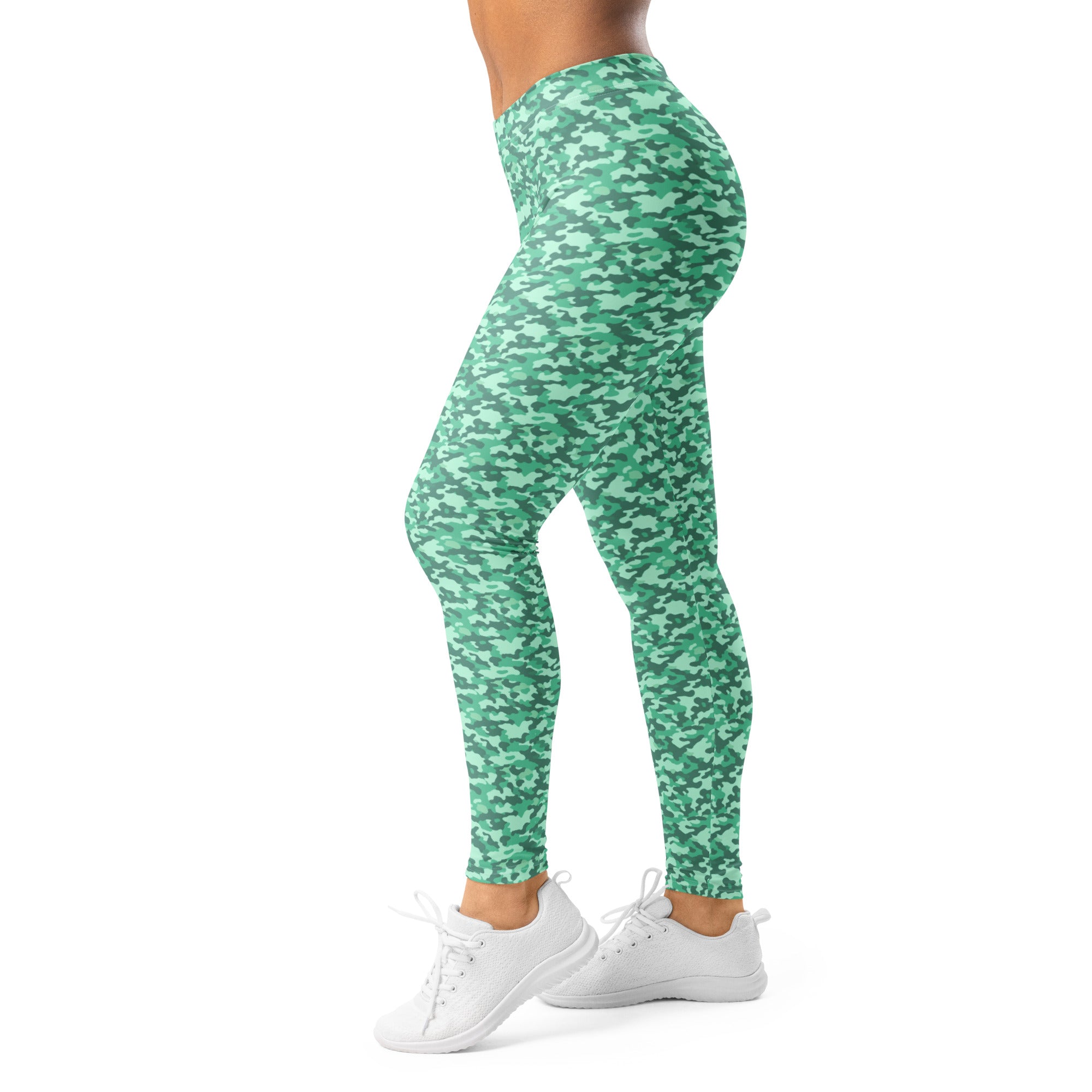 Mint Camo Leggings | GearBunch