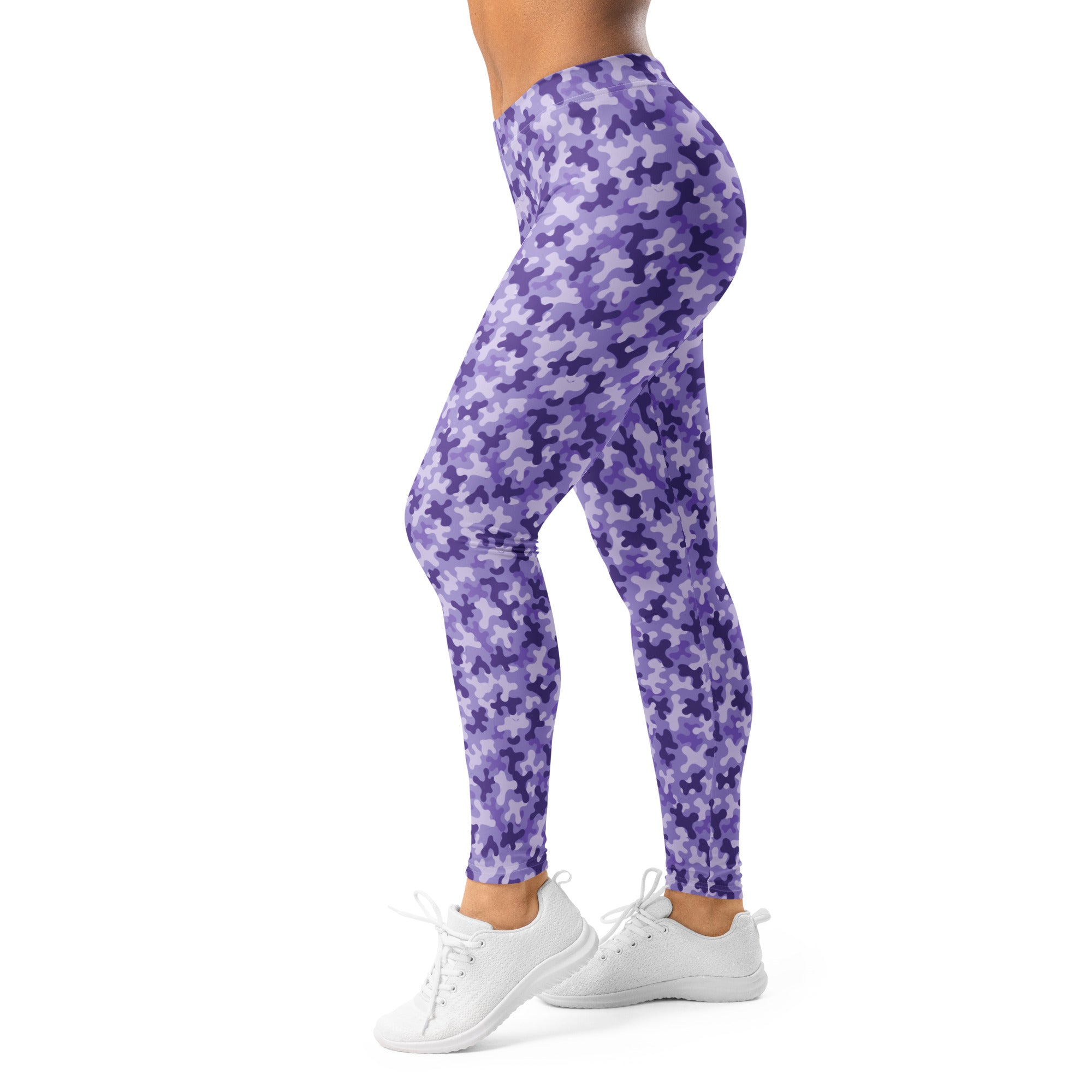Lavender Camo Leggings | GearBunch