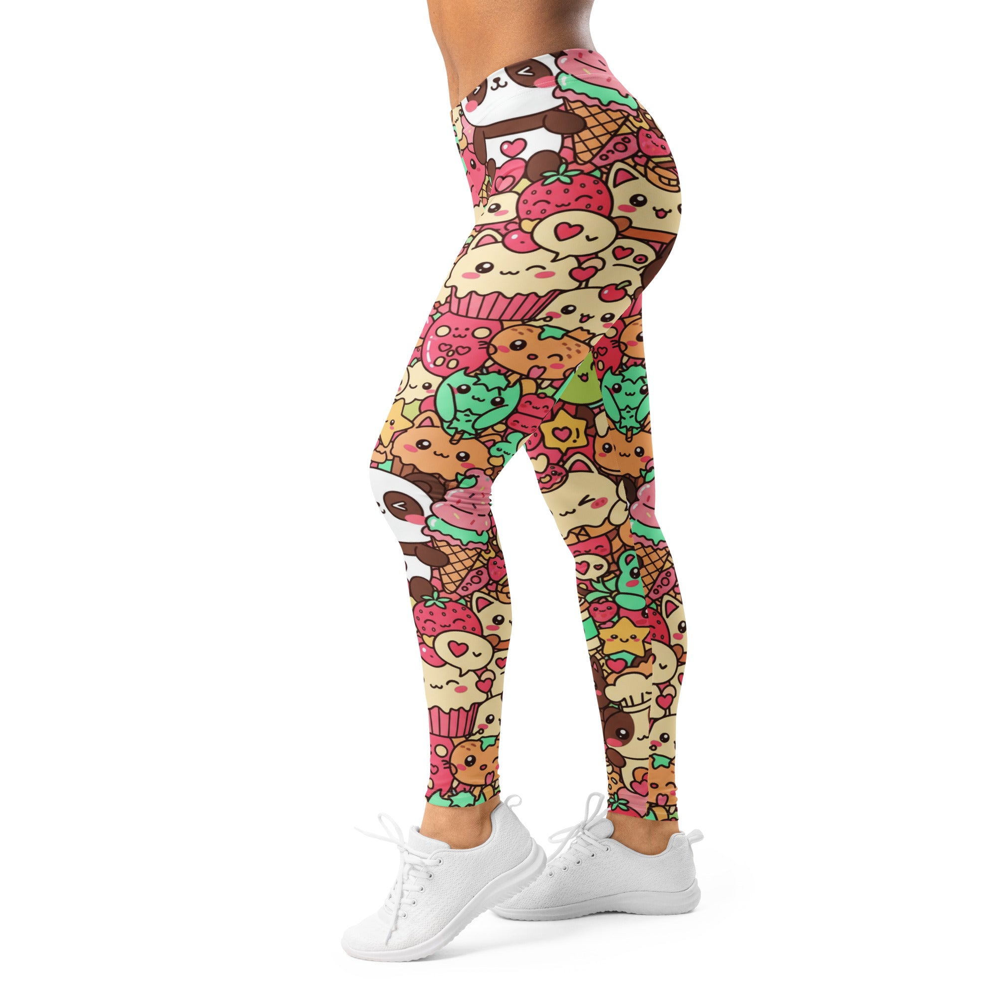 Women's Kawaii Ice Cream Dream leggings front view