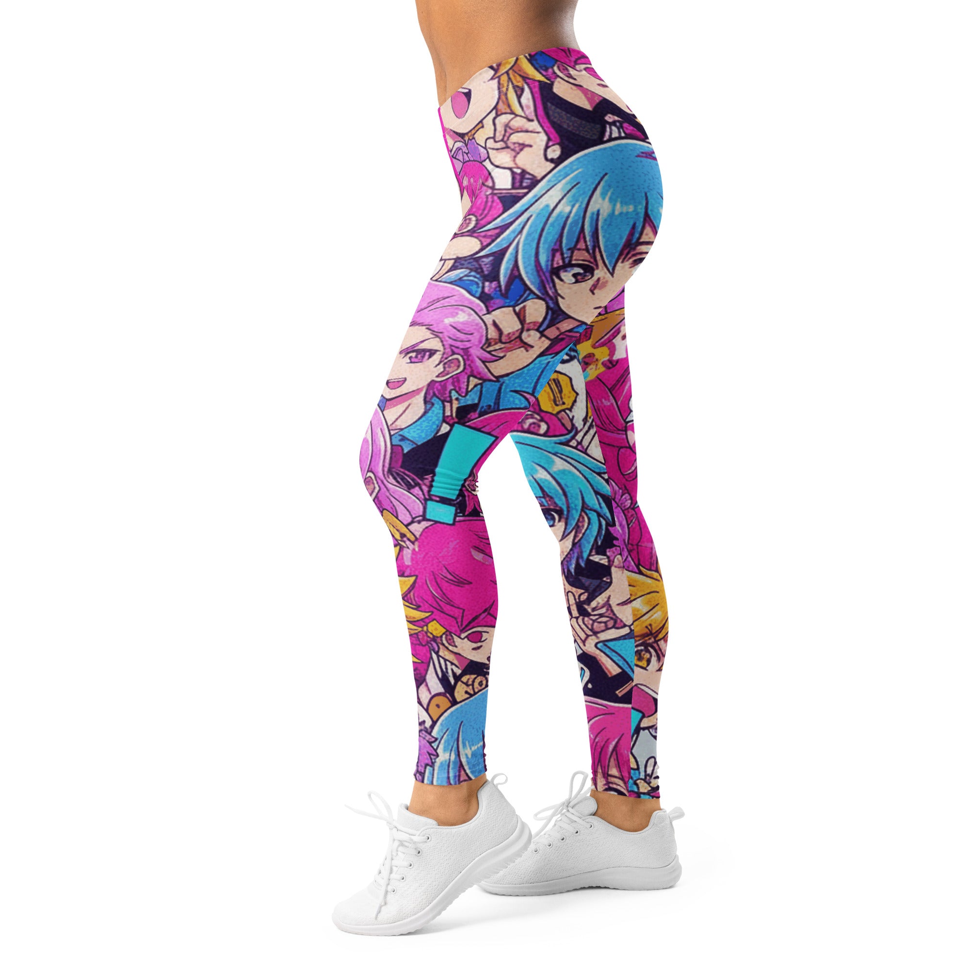 Anime Collage Magical Girl Leggings | GearBunch