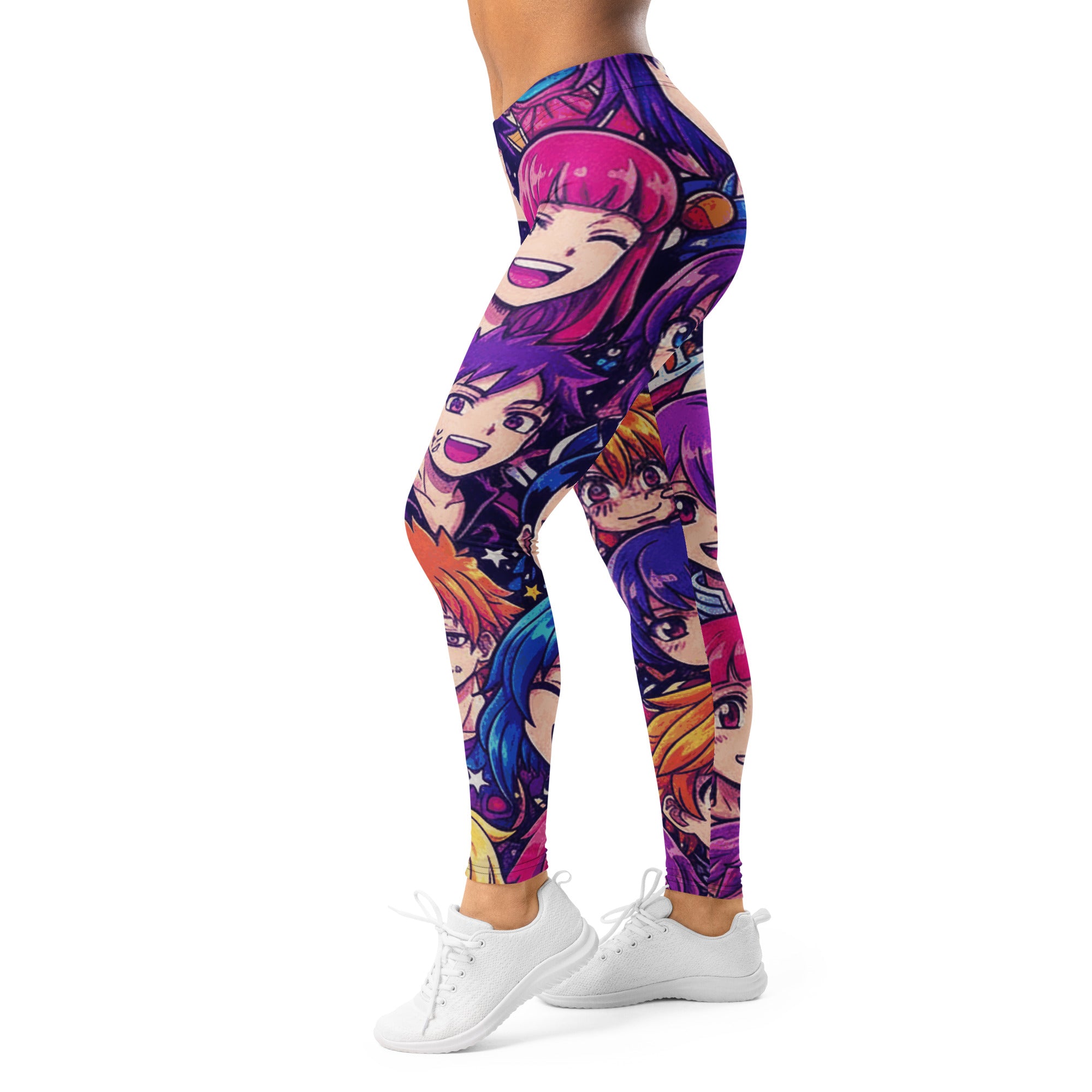 Anime Collage Galaxy Hero Leggings | GearBunch