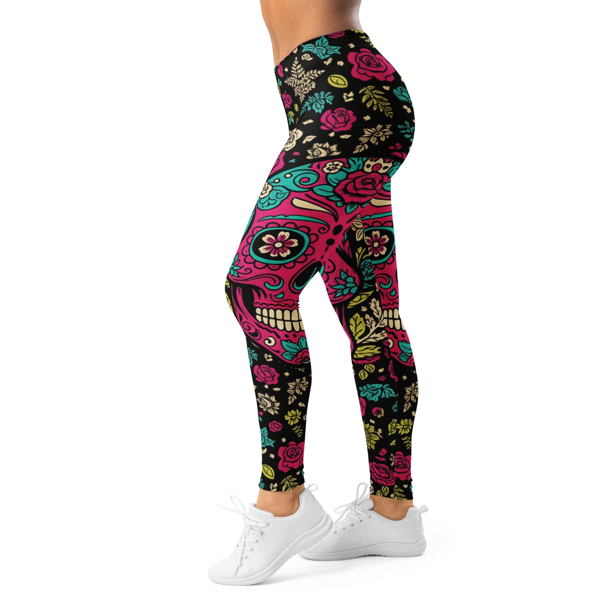 Sugar Skull Botanica Leggings | GearBunch