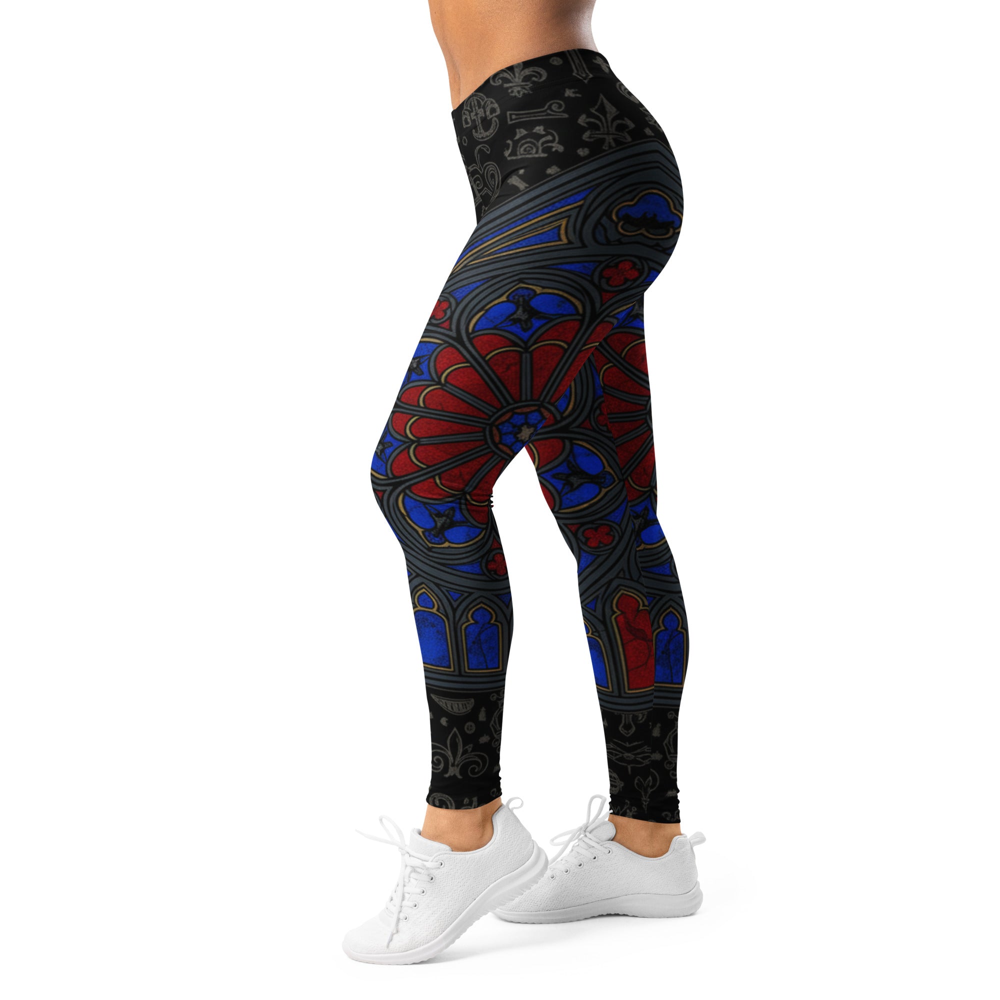 Gothic Cathedral Stained Glass Leggings | GearBunch
