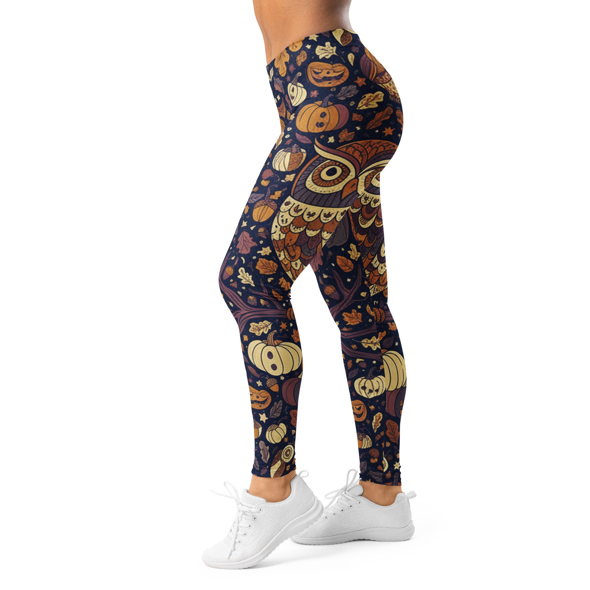 All Hallows Eve Owl Leggings | GearBunch