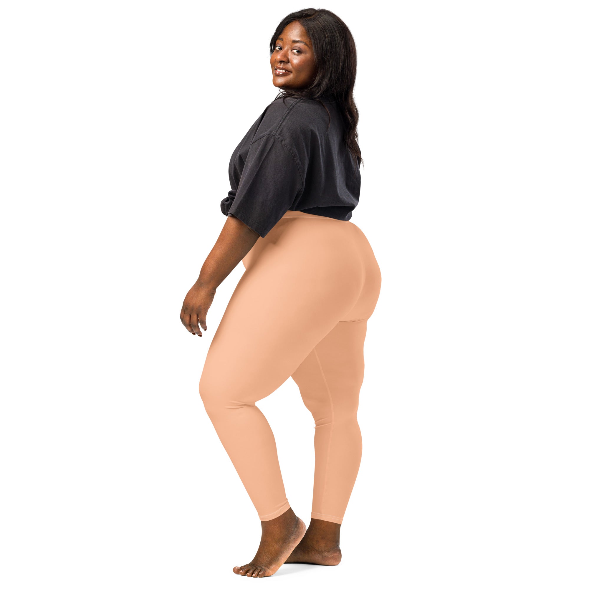Solid Peach Fuzz Kids Leggings | GearBunch