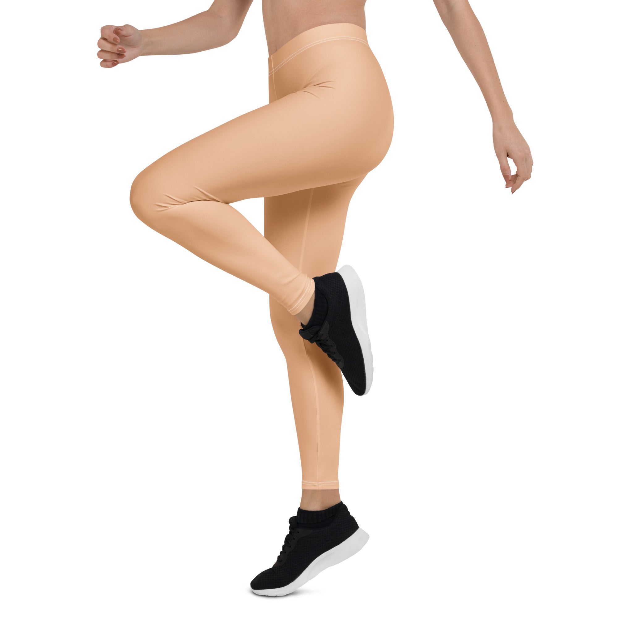 Solid Apricot Kids Leggings | GearBunch