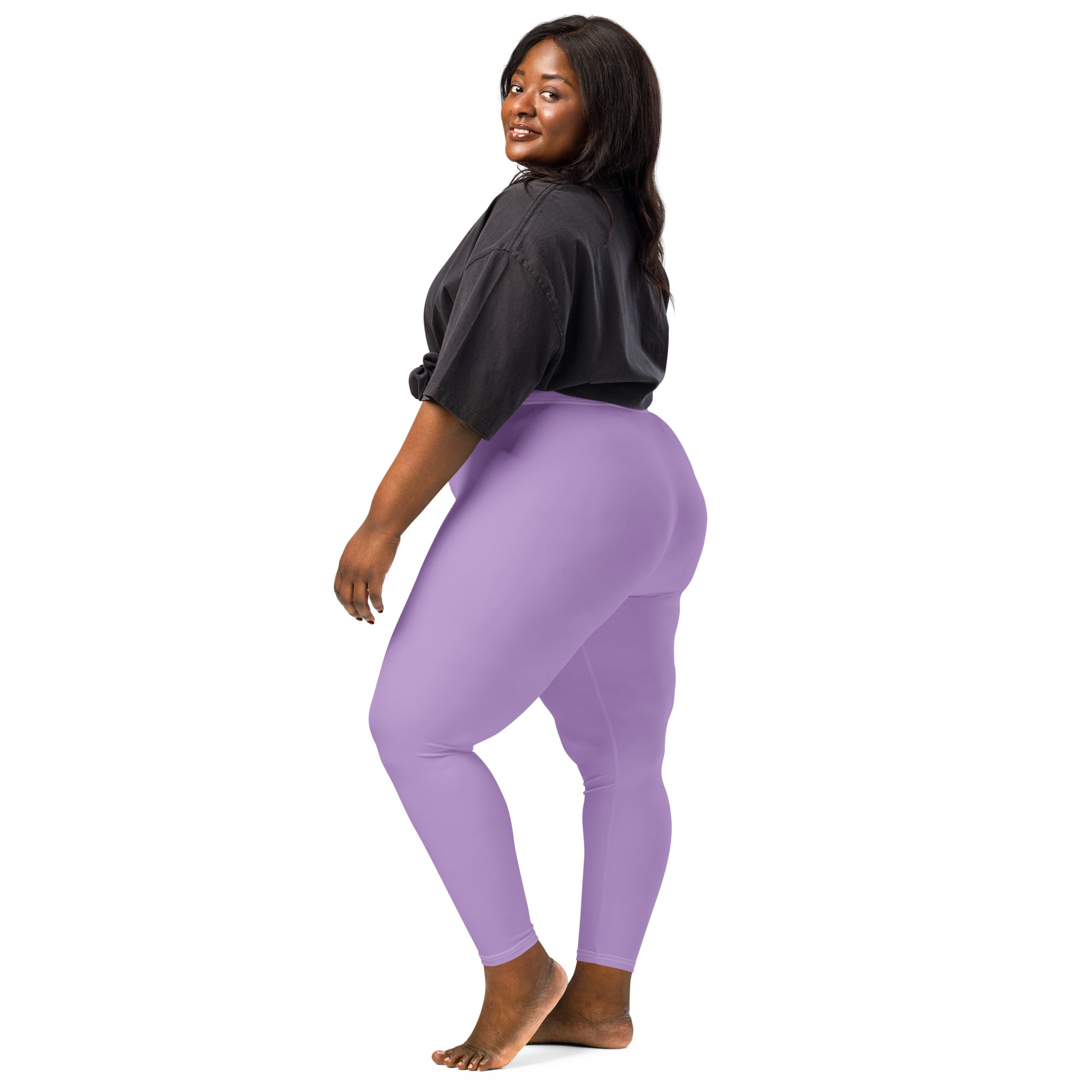 Solid Amethyst Orchid Kids Leggings | GearBunch