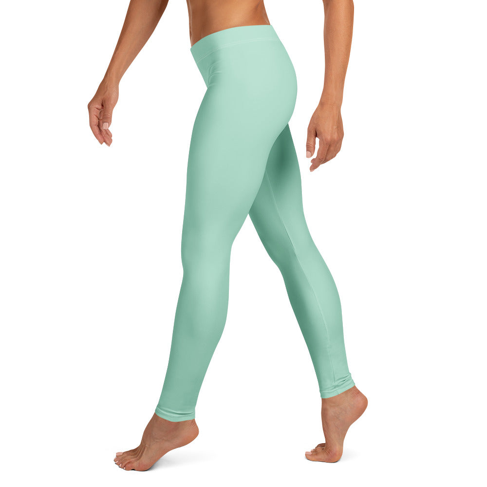 Solid Seafoam Kids Leggings | GearBunch
