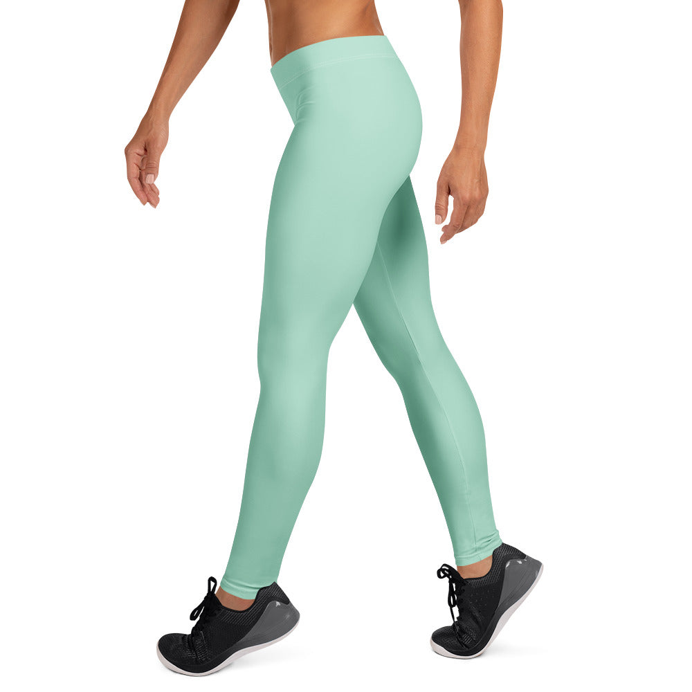 Solid Seafoam Kids Leggings | GearBunch