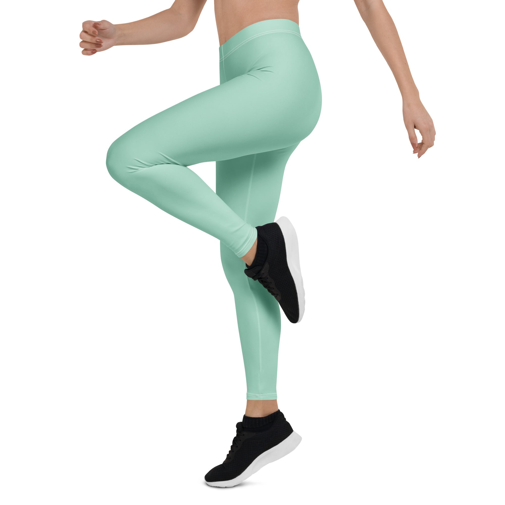 Solid Seafoam Kids Leggings | GearBunch