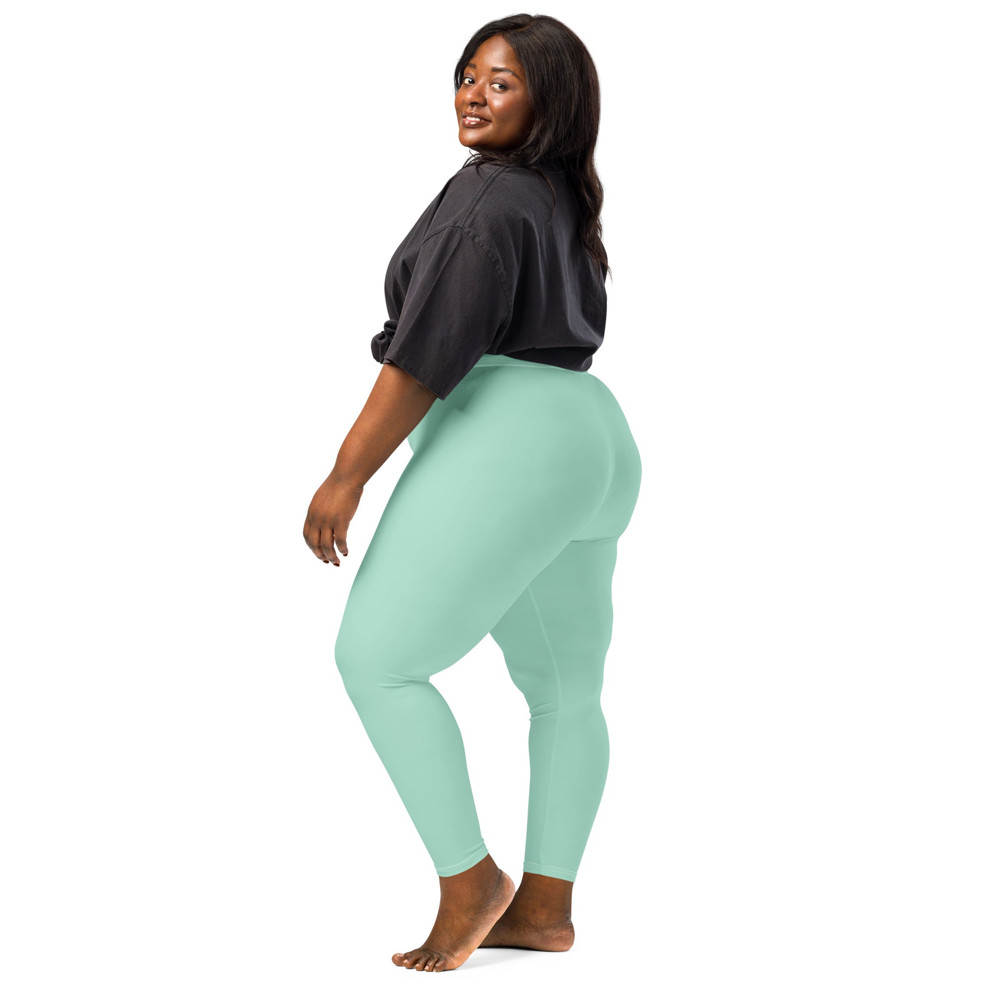Solid Seafoam Kids Leggings | GearBunch