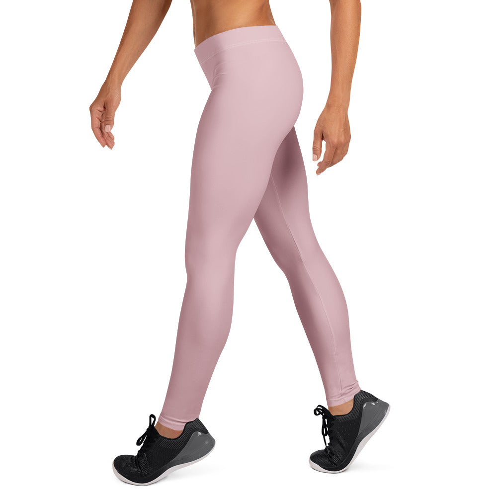 Solid Dusty Rose Kids Leggings | GearBunch
