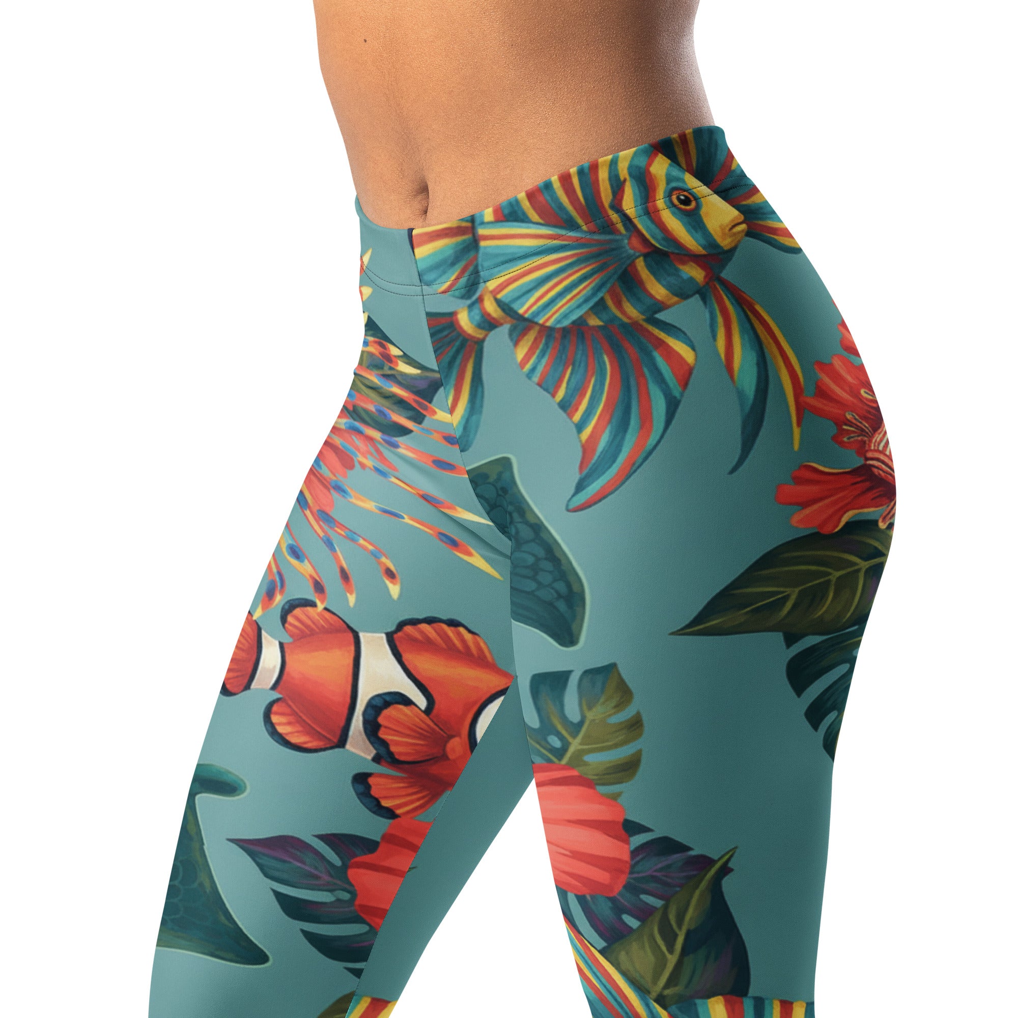 Colorful Tropical Fishes Leggings | GearBunch