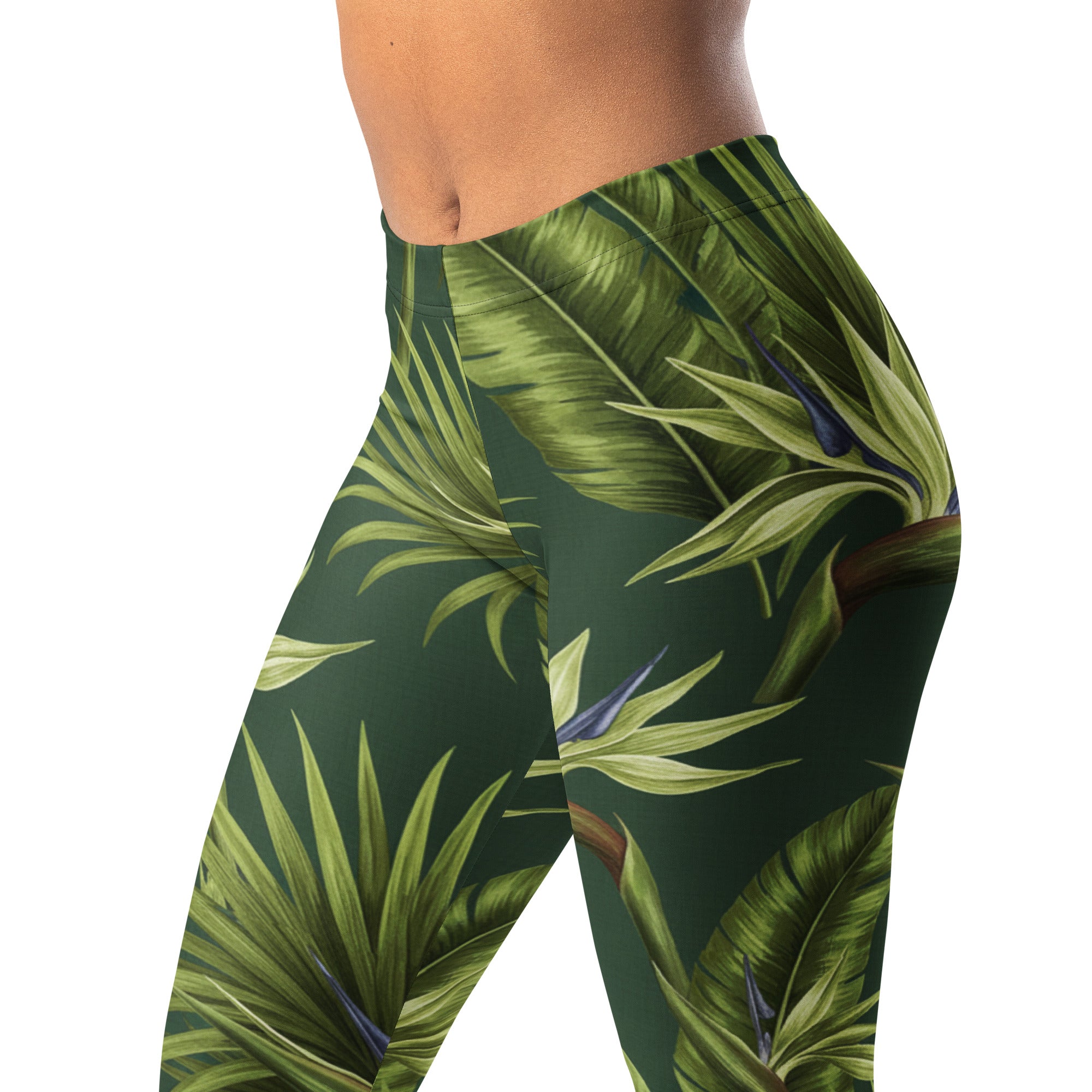 Tropical Palm Grove Leggings | GearBunch