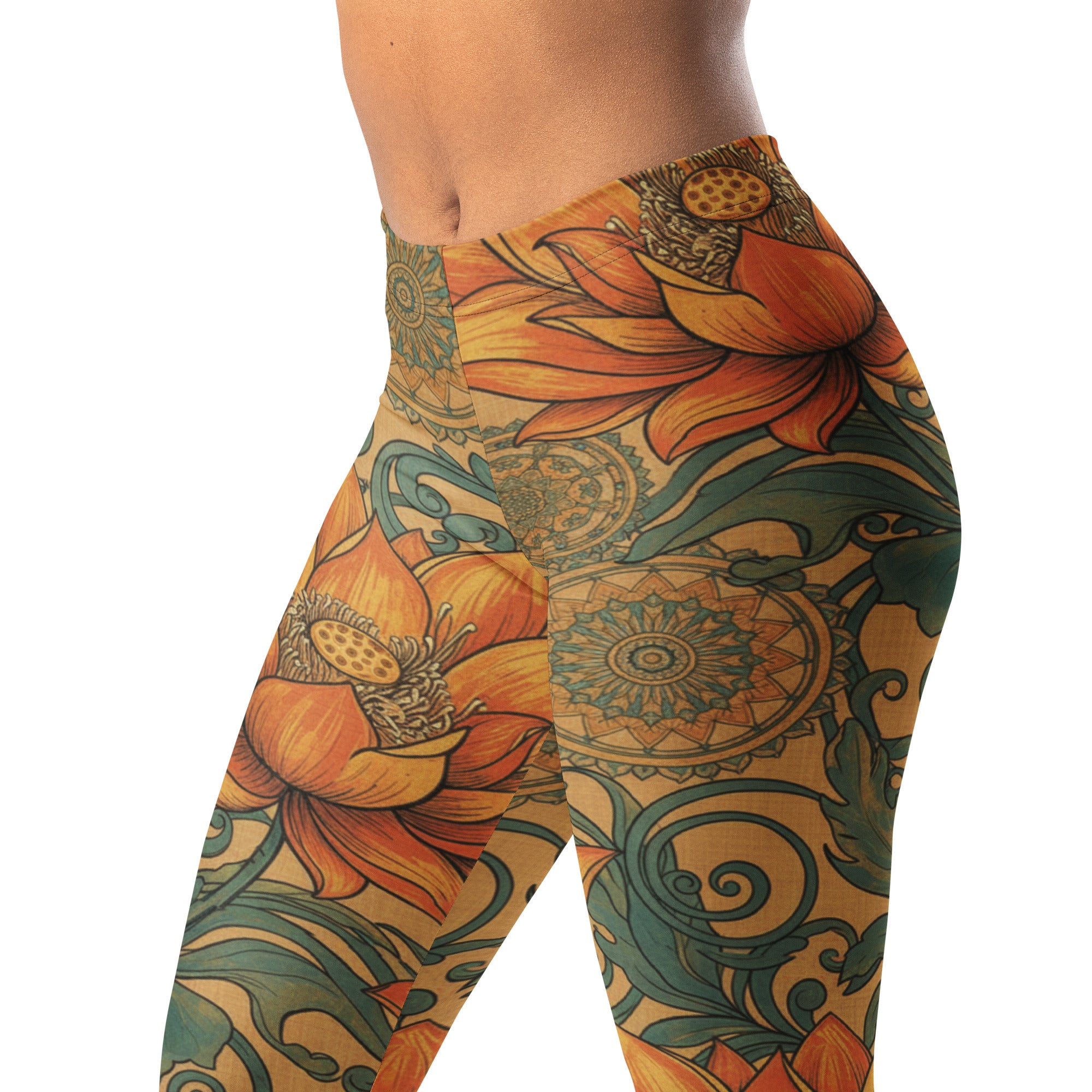 Boho Lotus and Mandalas Leggings | GearBunch