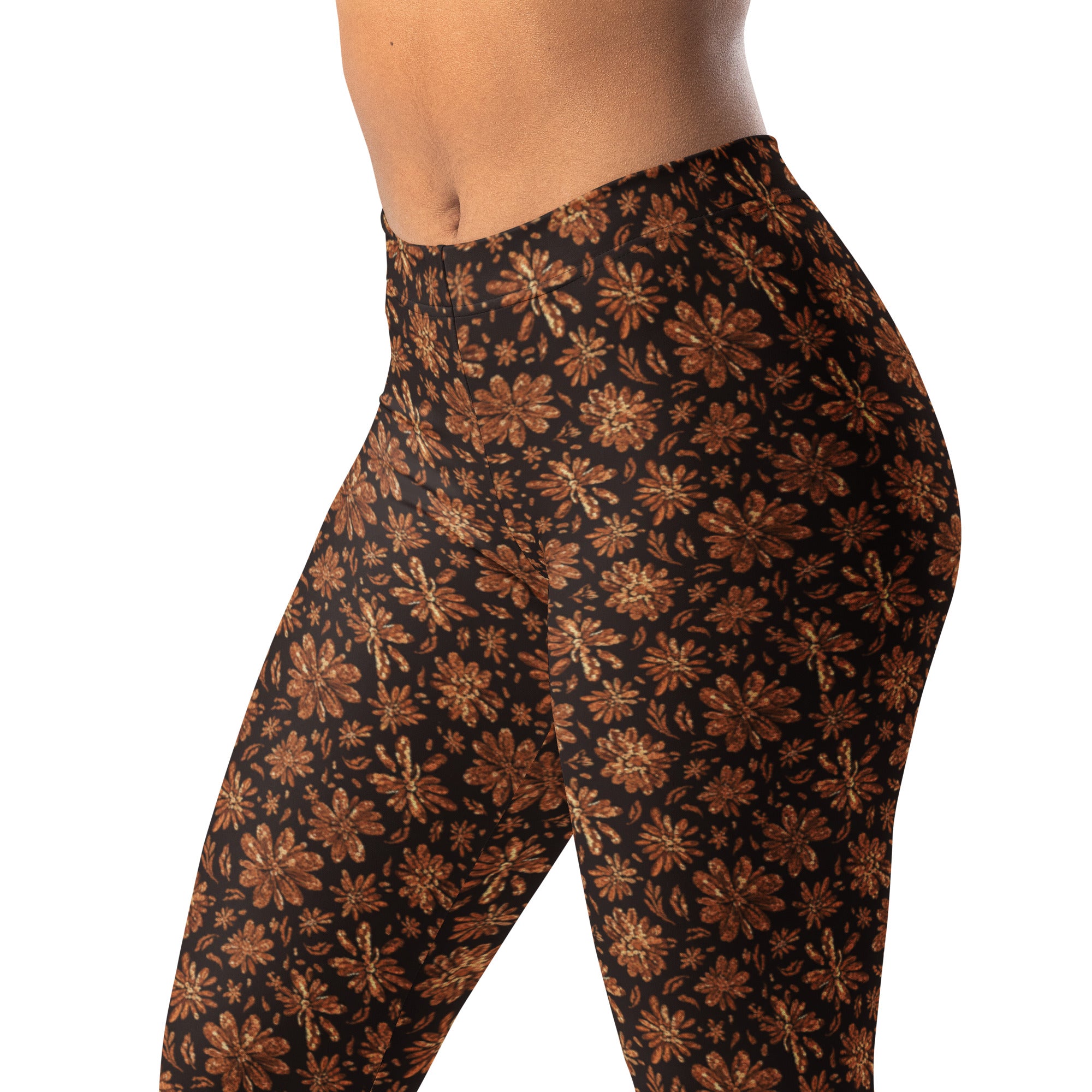 Copper Wildflower Leggings | GearBunch