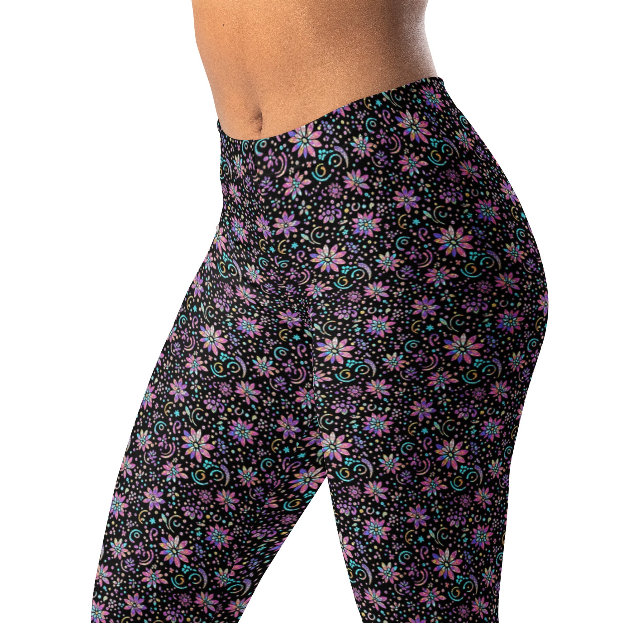 Holographic Paillette Fantasy Leggings | GearBunch