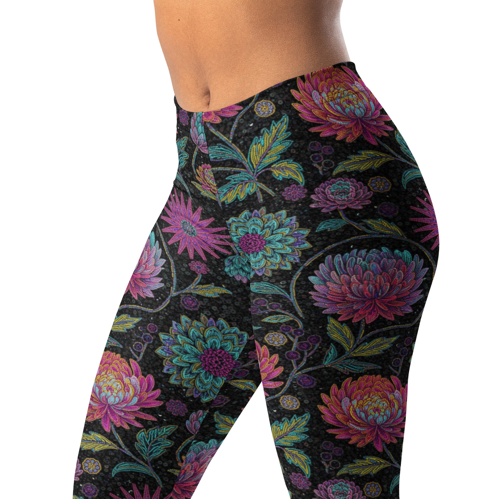 Holographic Paillette Leggings | GearBunch