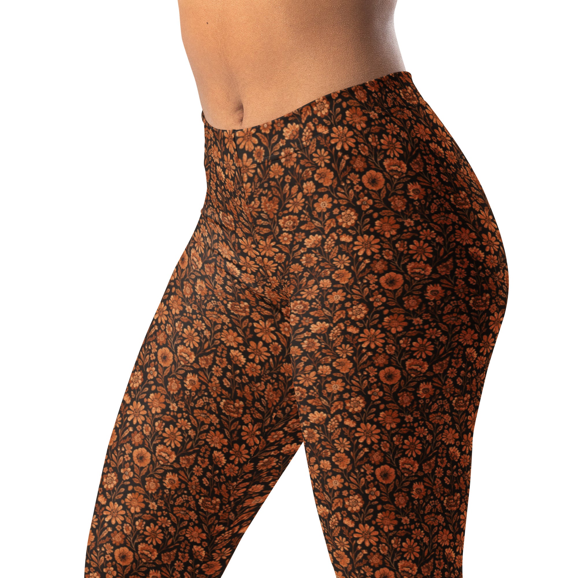 Copper Wildflower Leggings | GearBunch