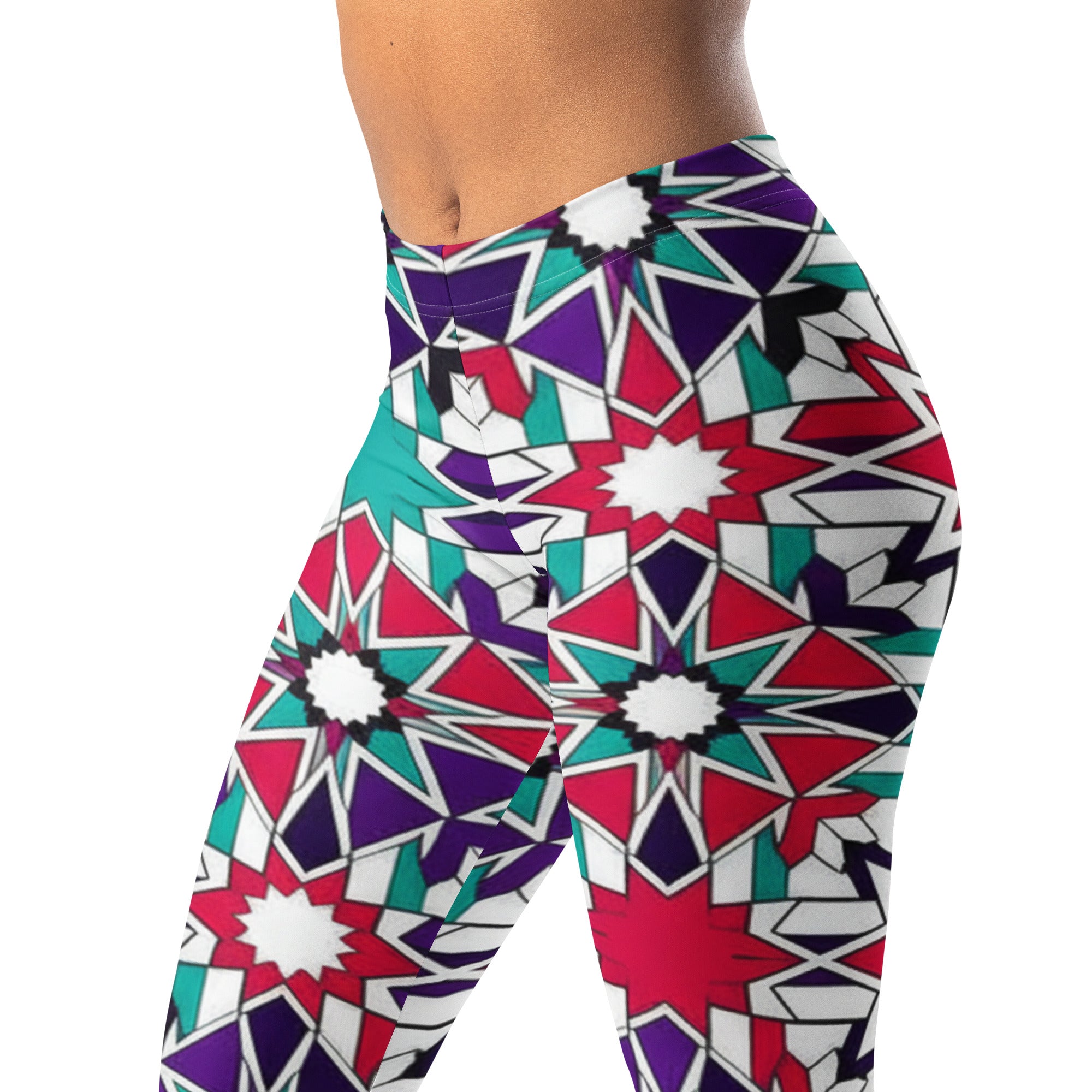Zellige Crimson Teal Leggings | GearBunch
