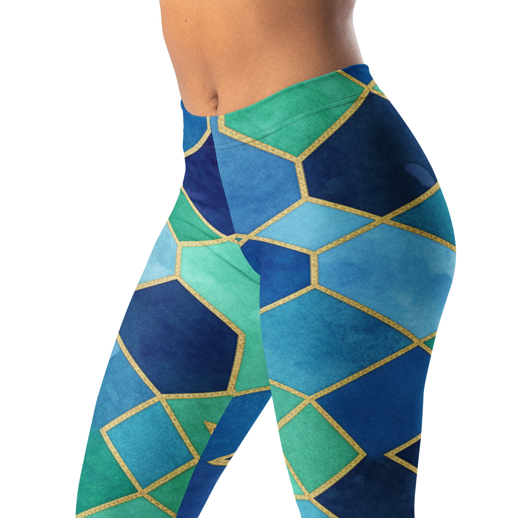 Ocean Blues Arabic Leggings | GearBunch