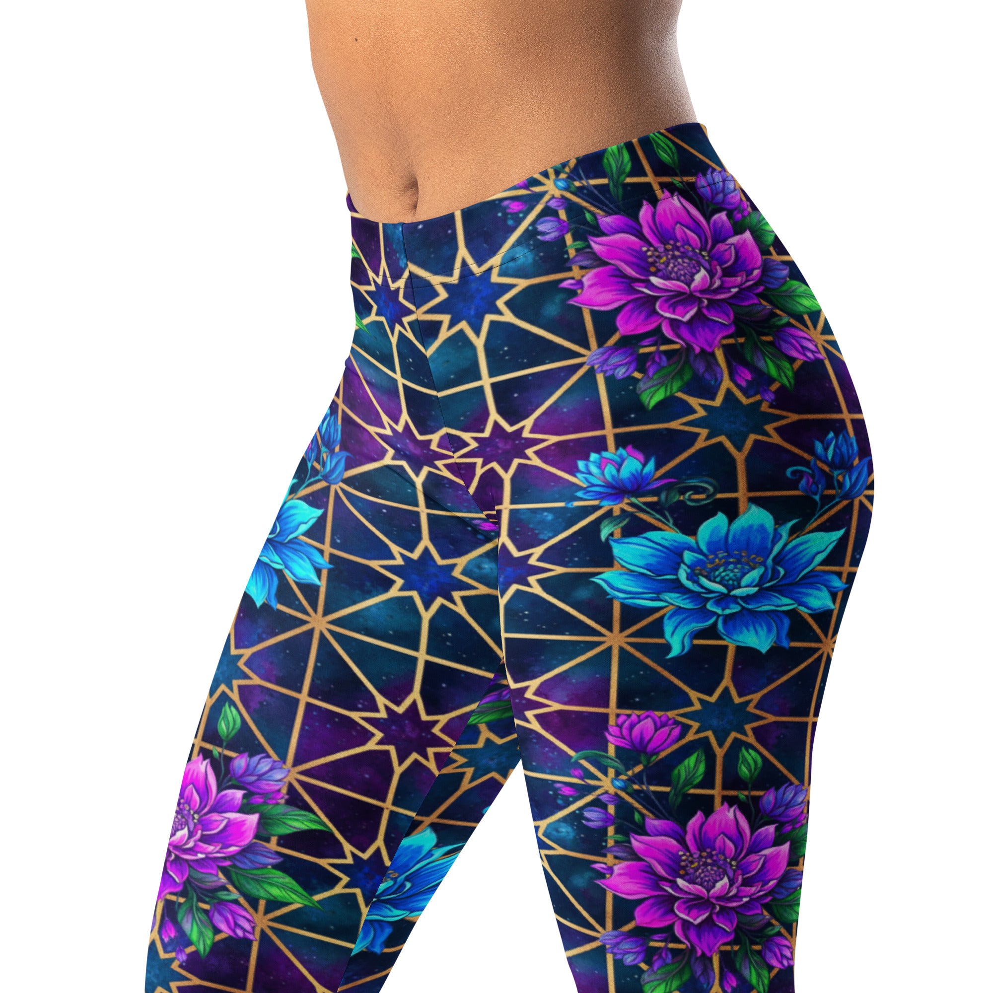 Arabic Galaxy Midnight Leggings | GearBunch