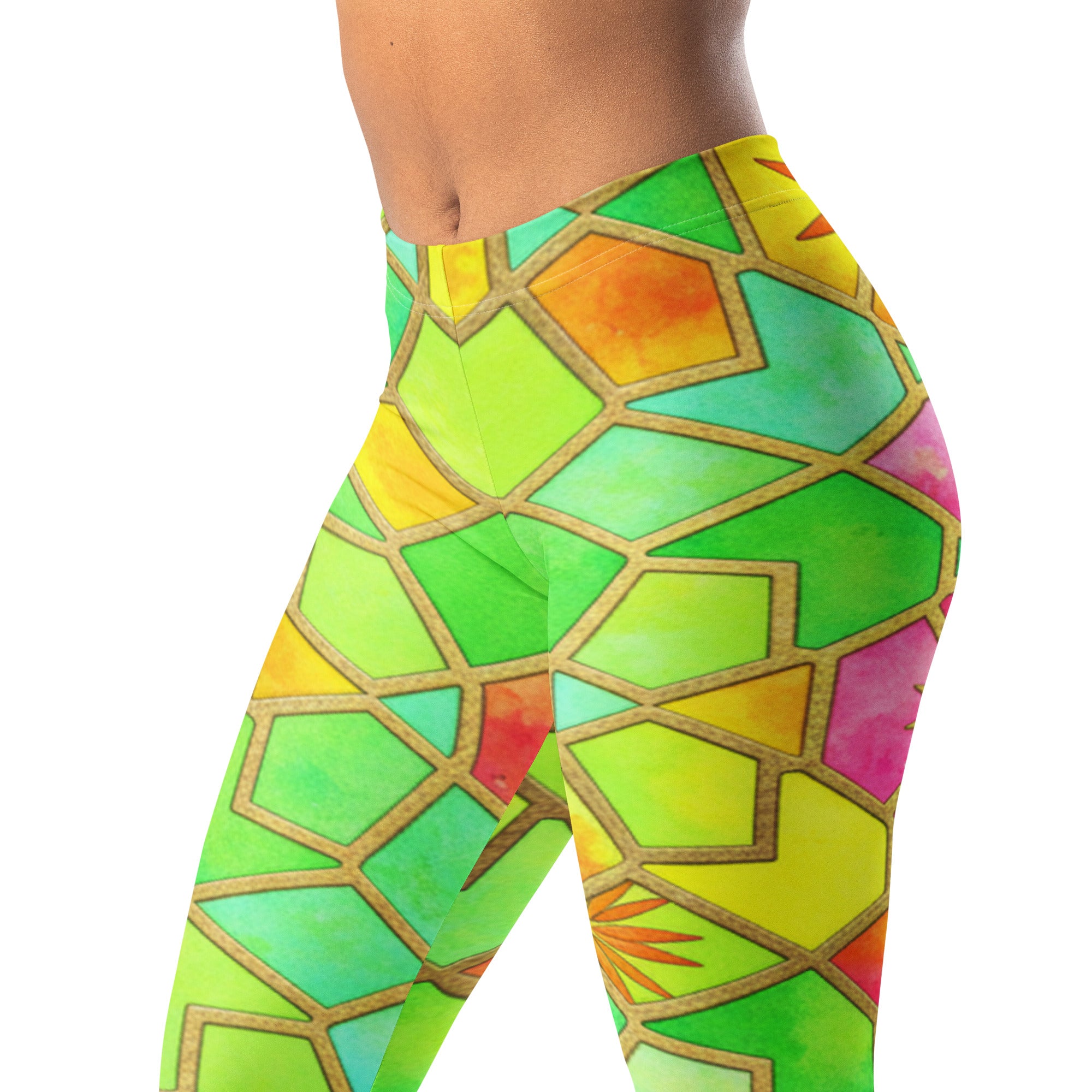 Arabic Tropical Punch Leggings | GearBunch