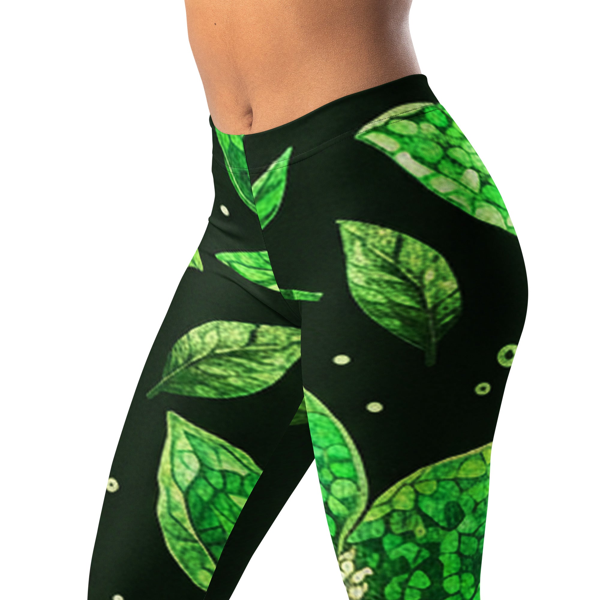 Emerald Magnolia Leggings | GearBunch