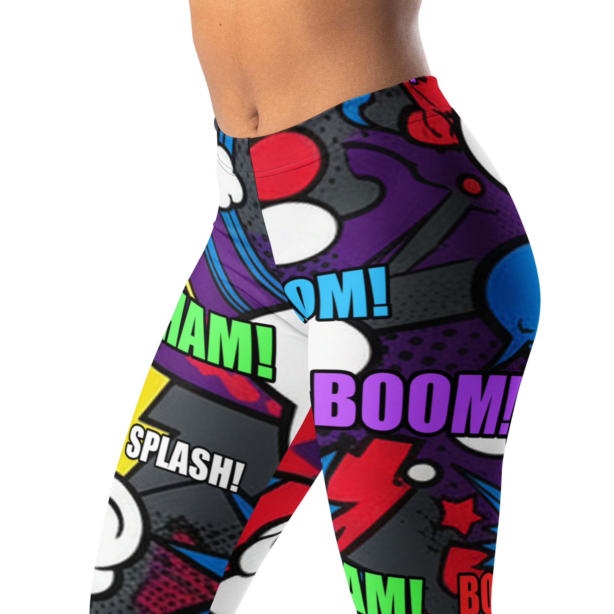 Comic Strip Dark Knight Leggings | GearBunch