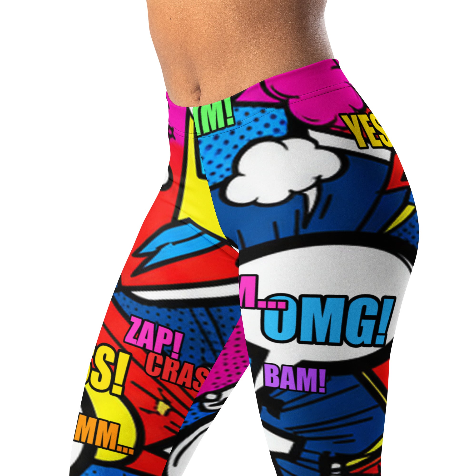 Comic Strip Ninja Night Leggings | GearBunch