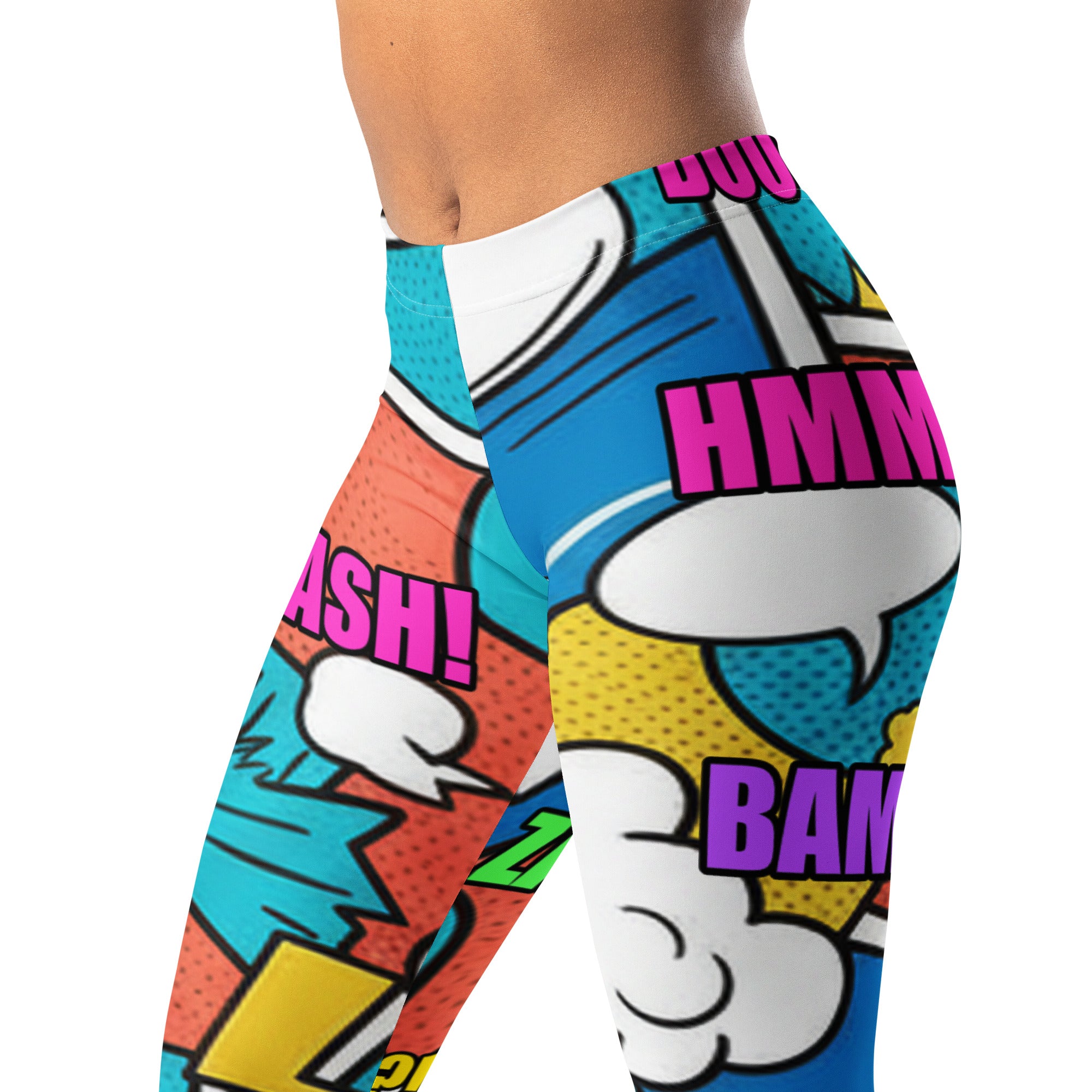 Comic Strip Surf Kapow Leggings | GearBunch