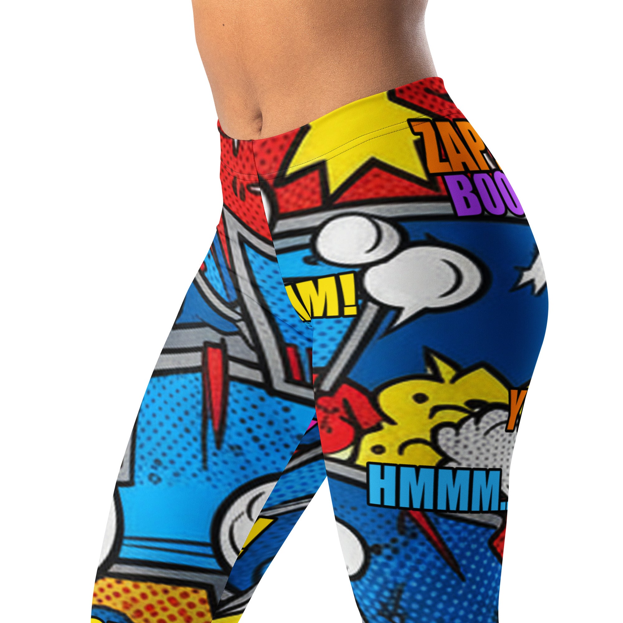 Comic Strip Robot Wars Leggings | GearBunch