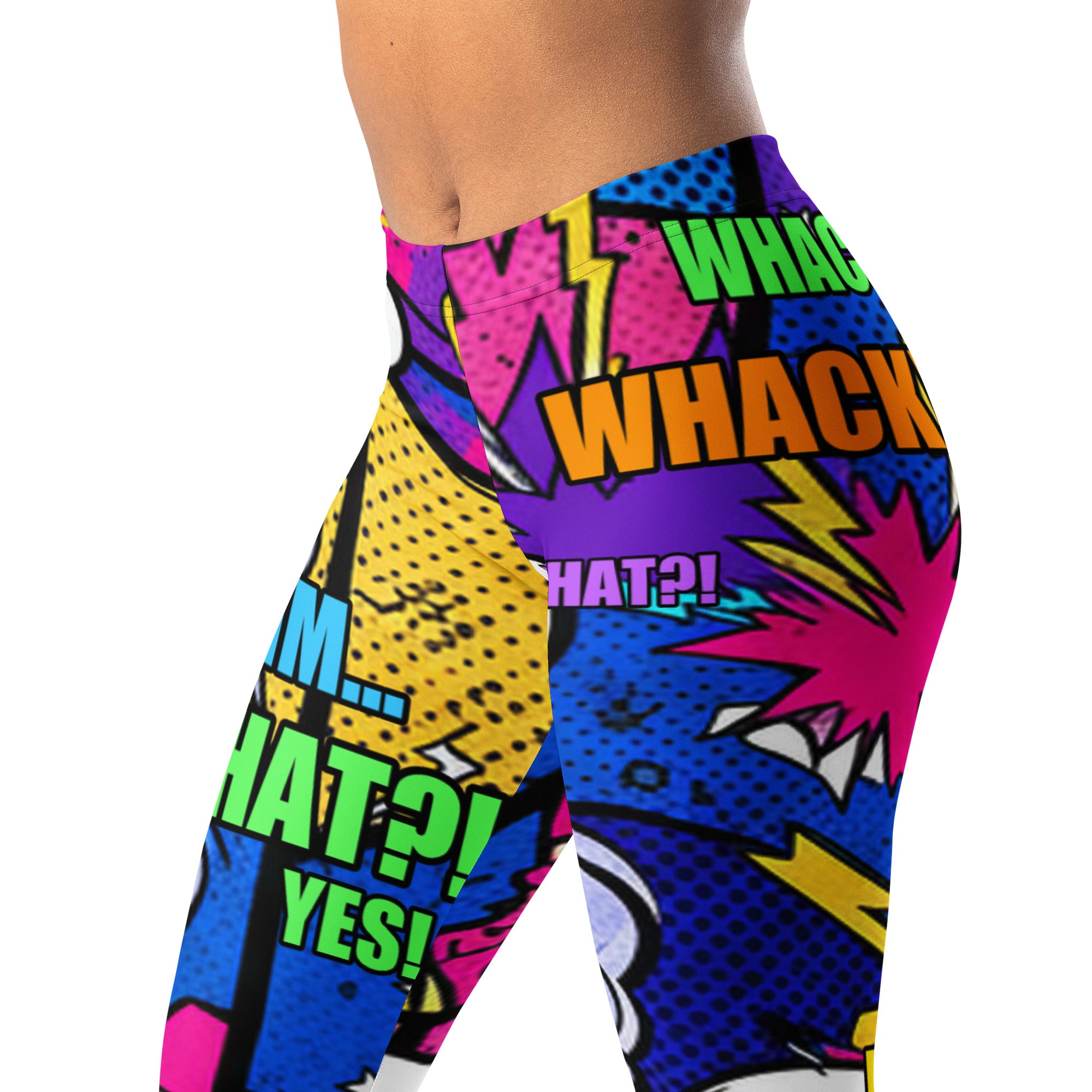 Cosmic Boom Comic Strip Leggings | GearBunch