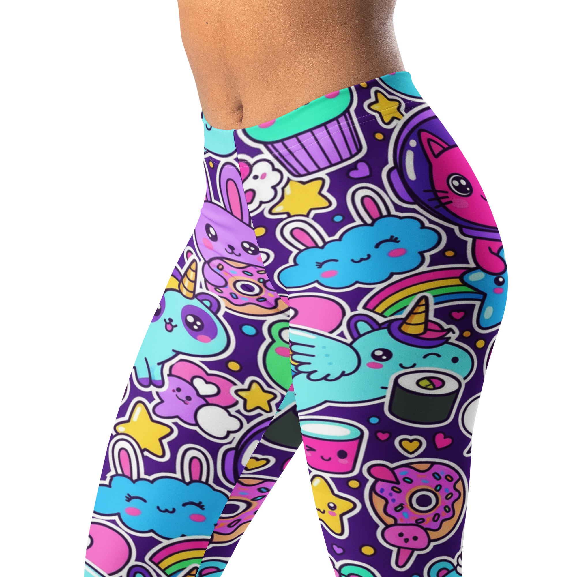 Kawaii Space Cats Leggings | GearBunch