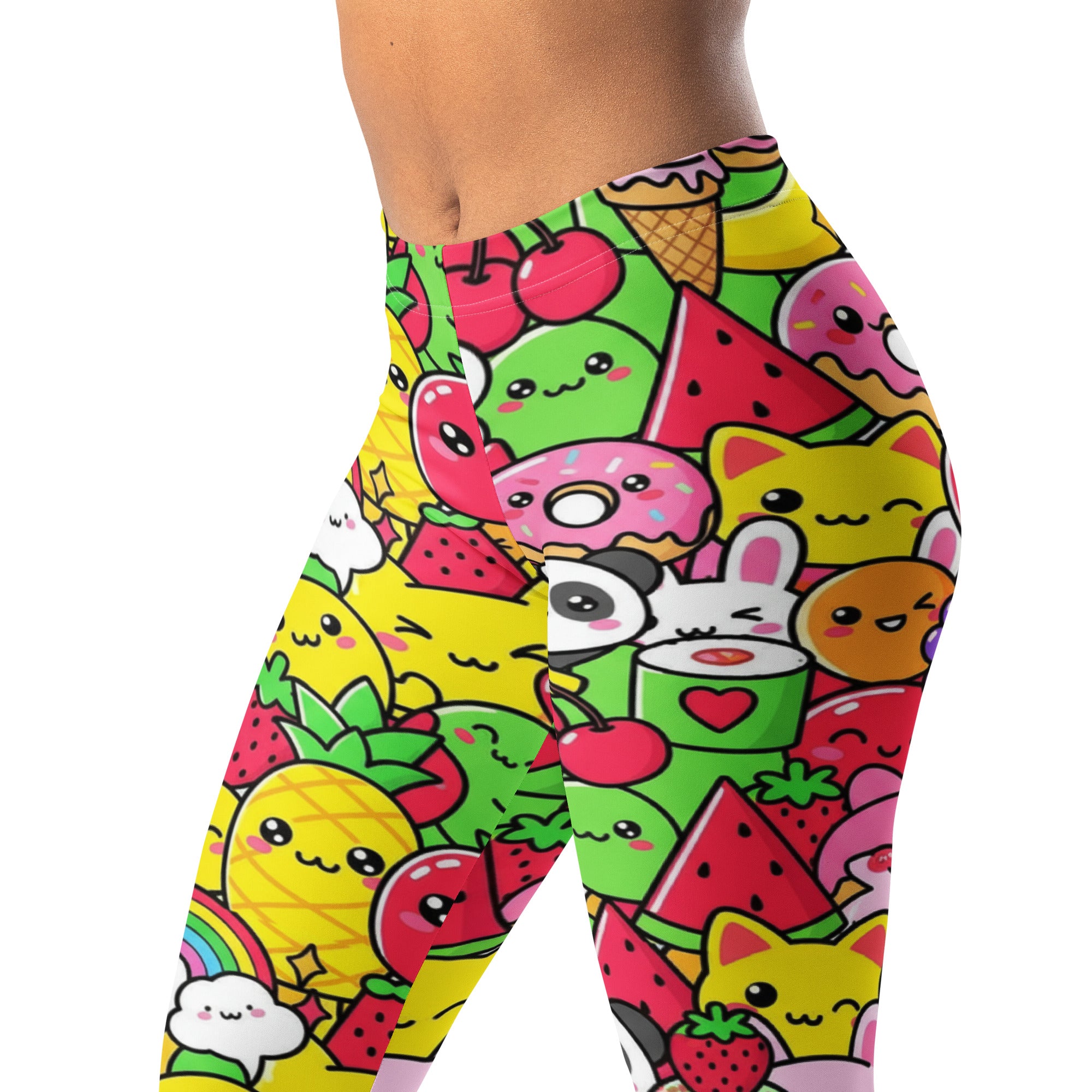 Kawaii Fruit Salad Leggings | GearBunch