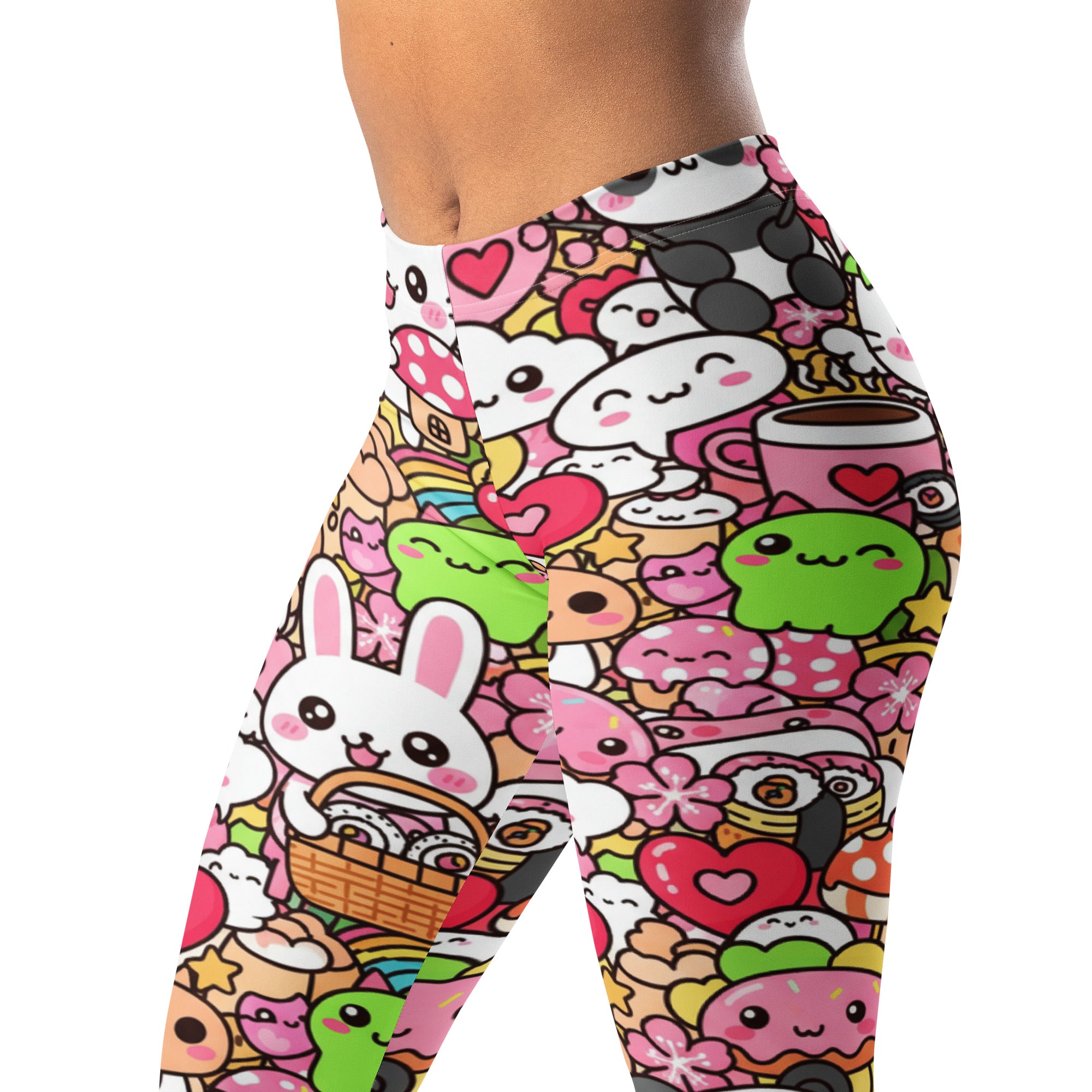 Kawaii Sakura Picnic Leggings | GearBunch