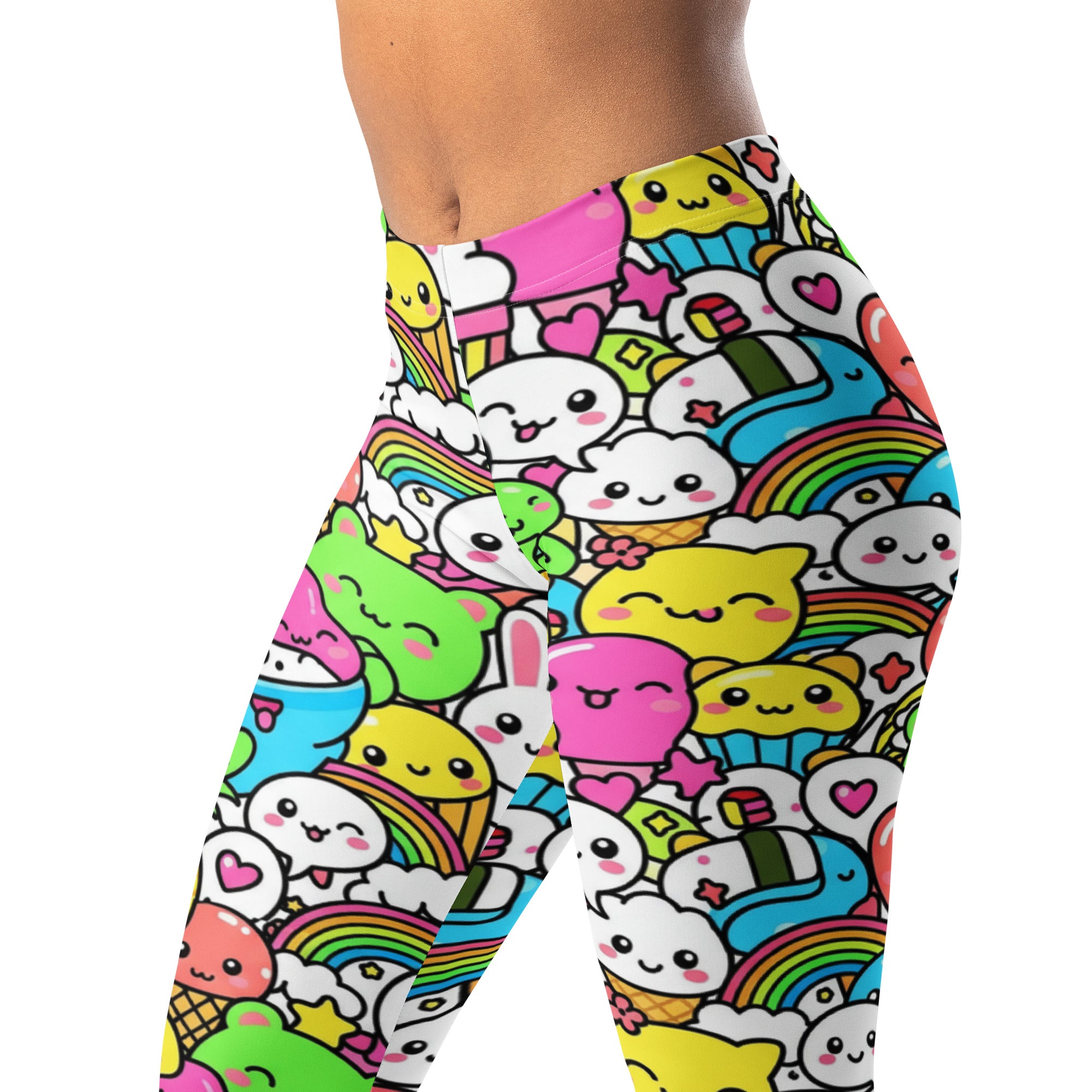 Kawaii Tropical Pineapple Leggings | GearBunch