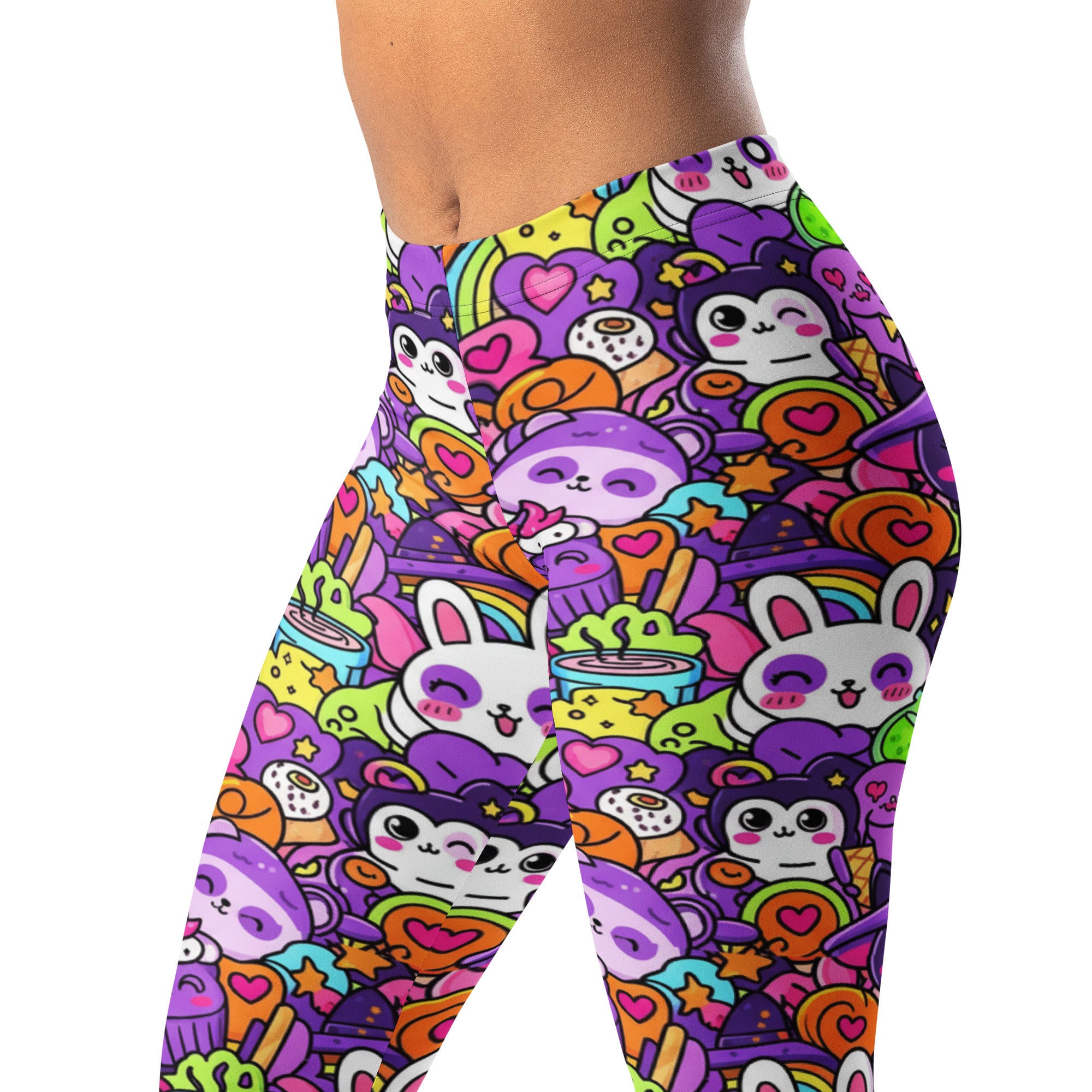 Kawaii Witch Familiar Leggings | GearBunch