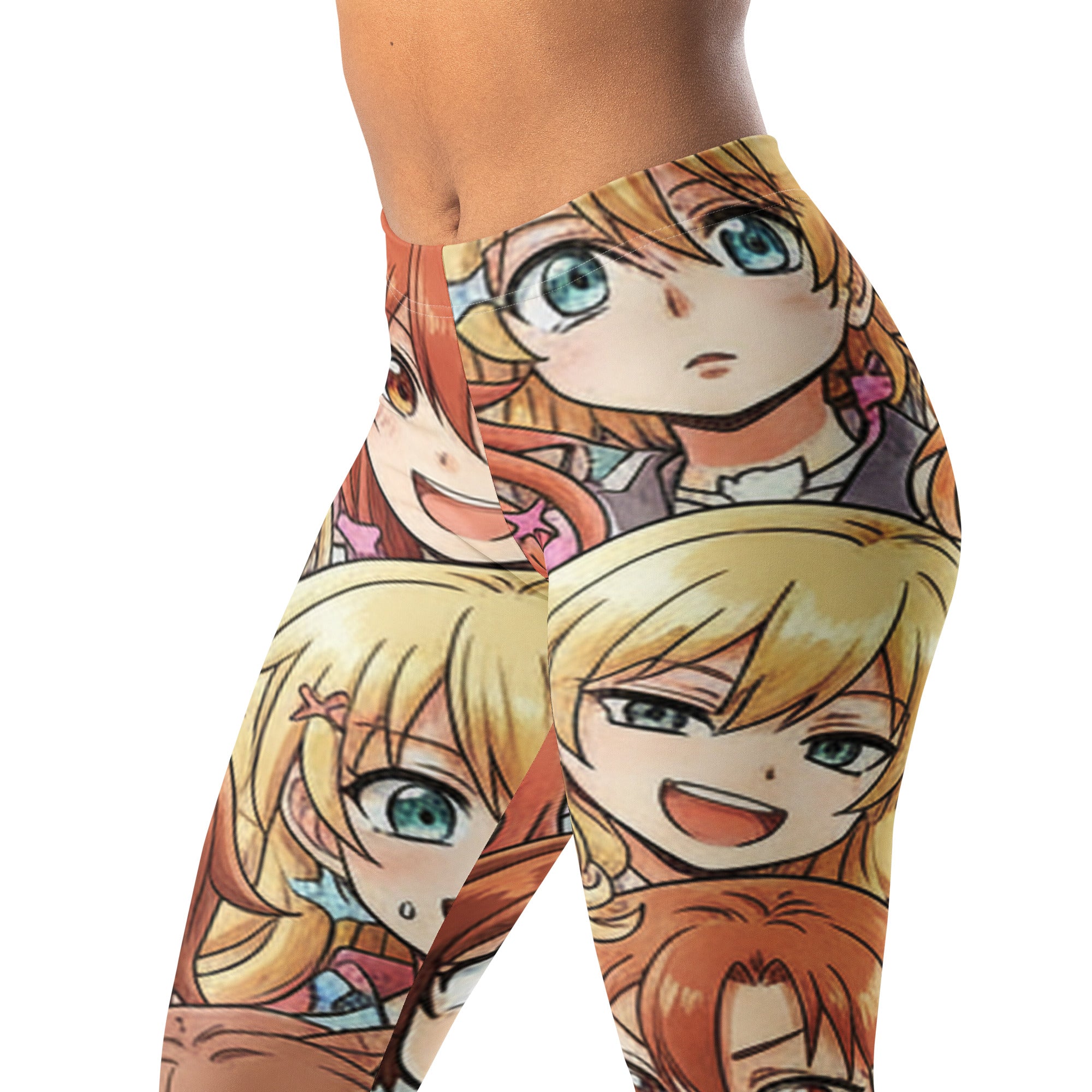 Anime Collage Cat Cafe Leggings | GearBunch