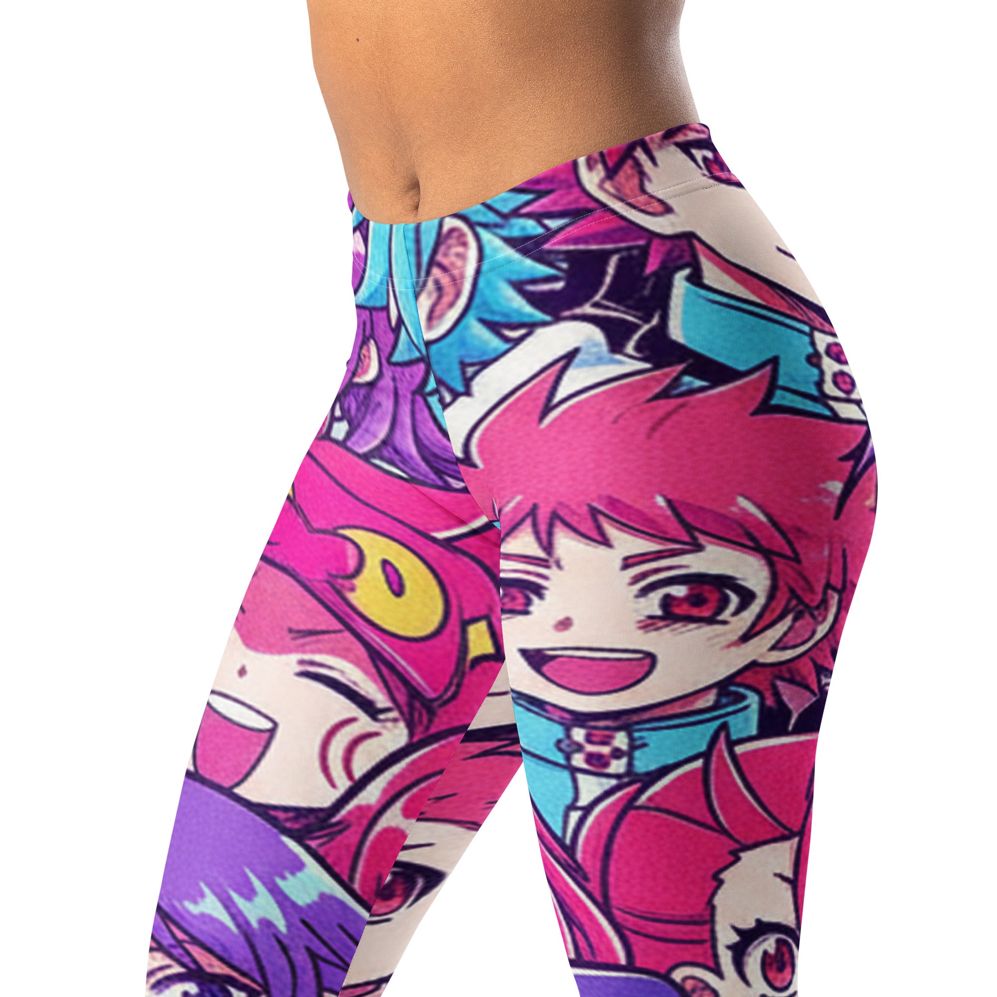Anime Collage Pop Idol Leggings | GearBunch